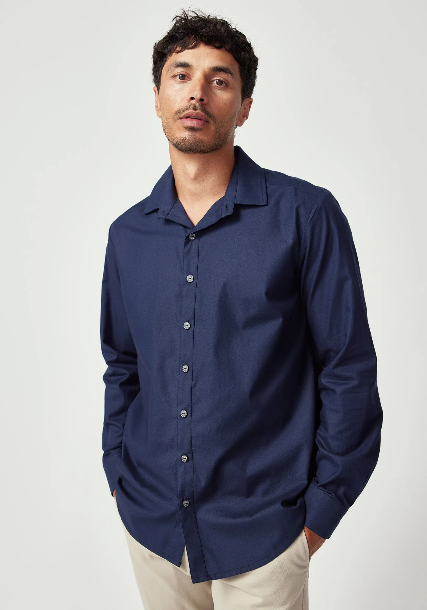 Otis Relaxed Shirt - Ink Blue sold by Untouched World