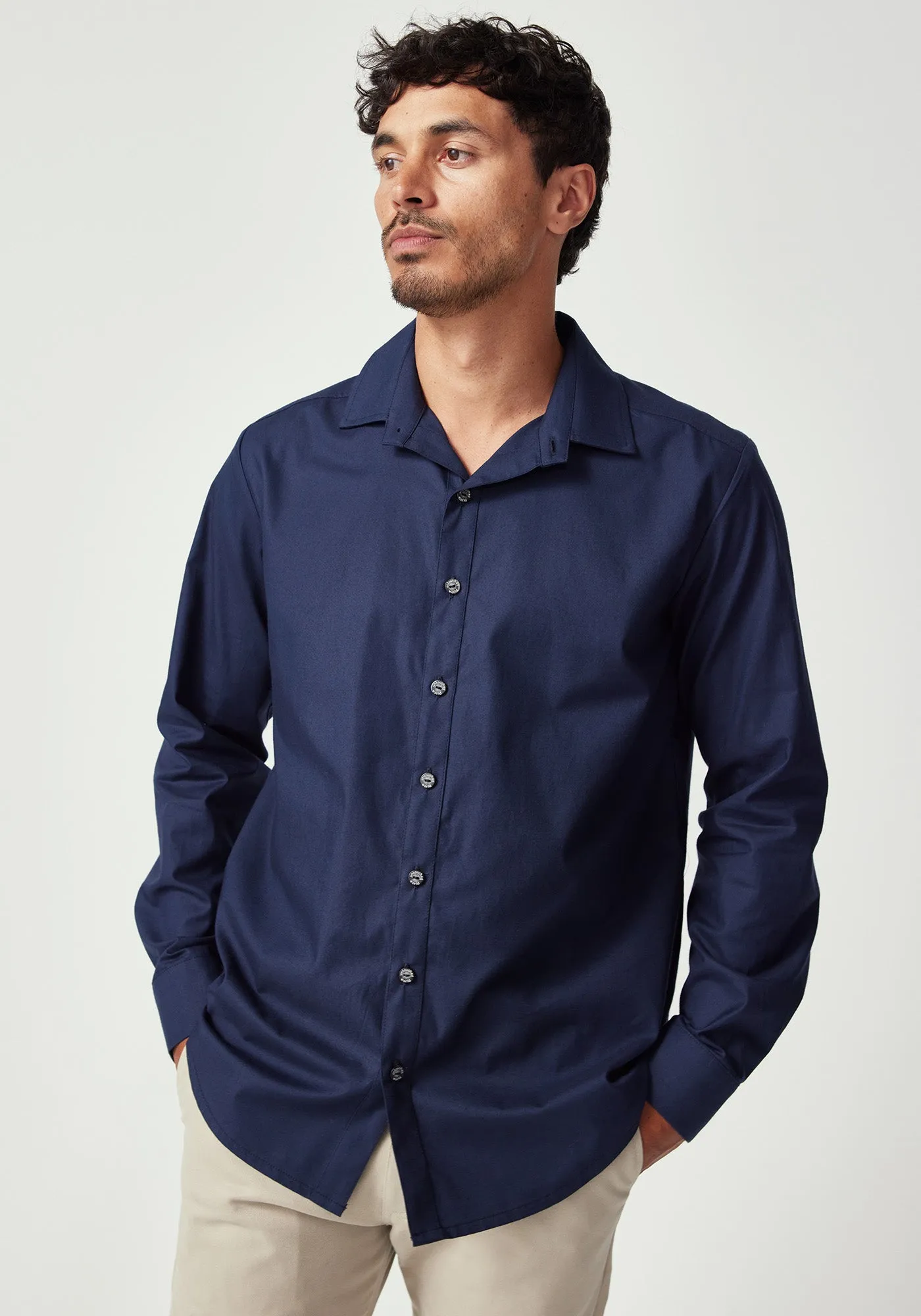 Otis Relaxed Shirt - Ink Blue sold by Untouched World product image thumbnail 5