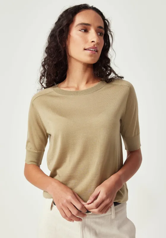 Tenera Knit Tee - Aloe sold by Untouched World