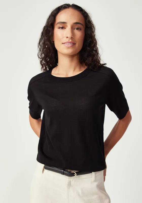 Tenera Knit Tee - Black sold by Untouched World