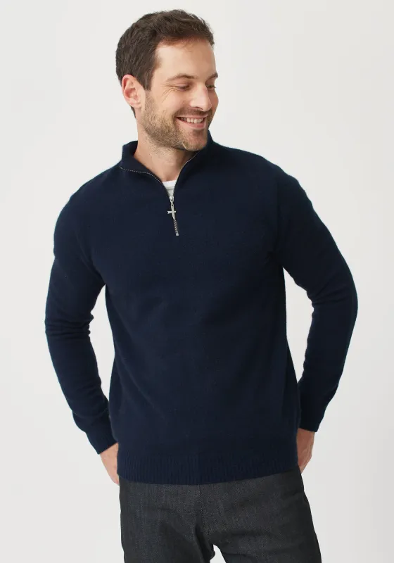 Cassum Half Zip Sweater - Ink sold by Untouched World