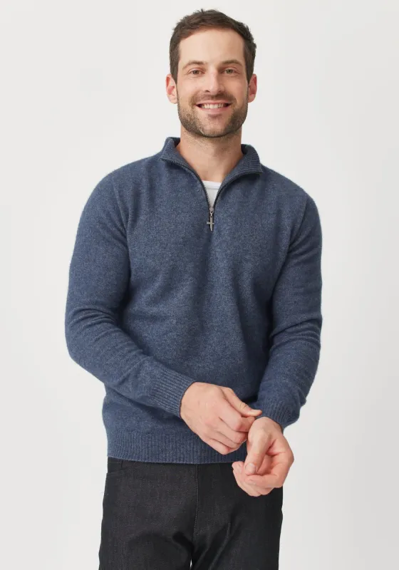 Cassum Half Zip Sweater - Storm sold by Untouched World