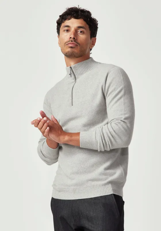 Cassum Half Zip Sweater - Stone made by Untouched World