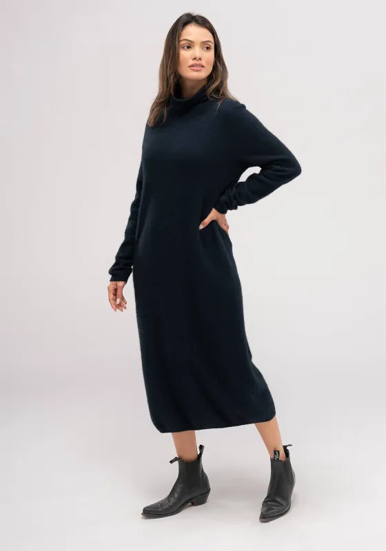 Kapua Sweater Dress - Navy sold by Untouched World