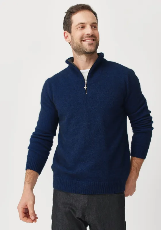 Estuary Half Zip - Zephyr/Slate made by Untouched World