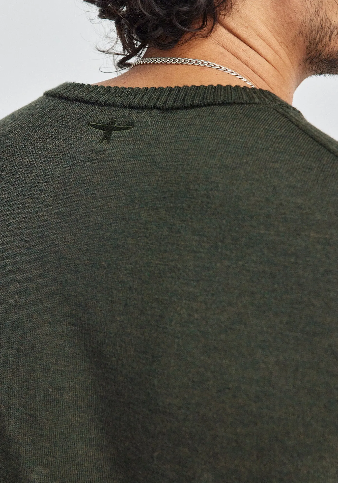Miles Sweater - Forest/Ecru sold by Untouched World product image thumbnail 4