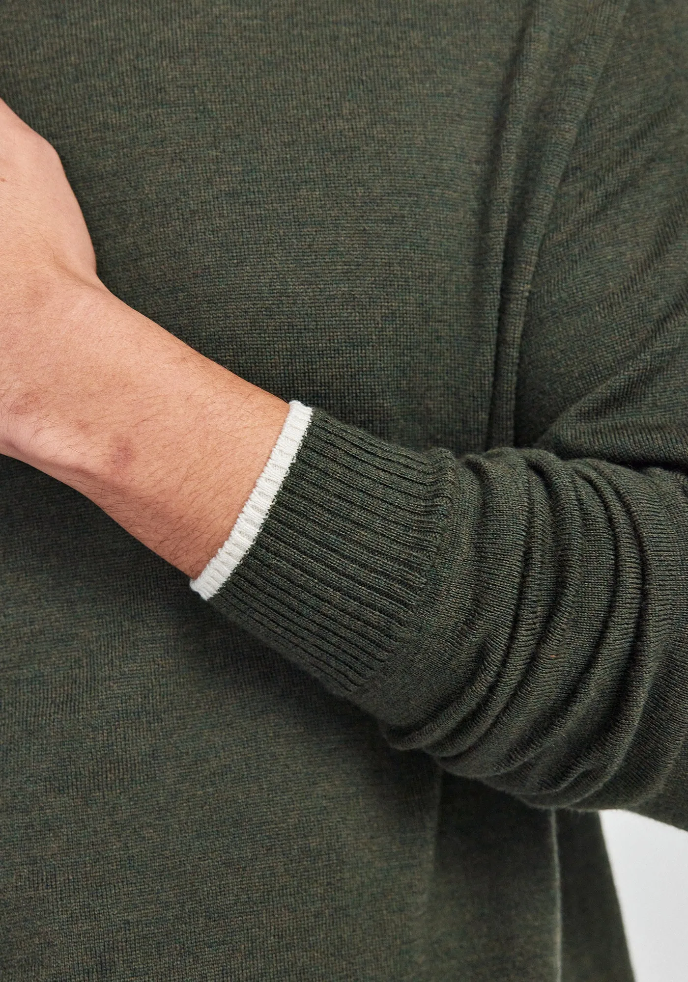 Miles Sweater - Forest/Ecru sold by Untouched World product image thumbnail 3