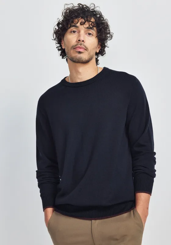Miles Sweater - Deep Blue/Noirberry made by Untouched World