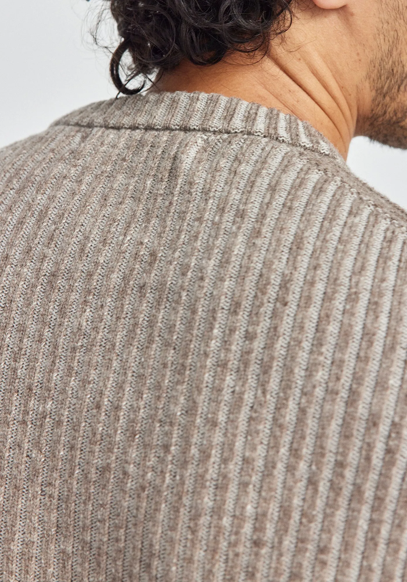 Carson Sweater - Totara/Ecru sold by Untouched World product image thumbnail 4