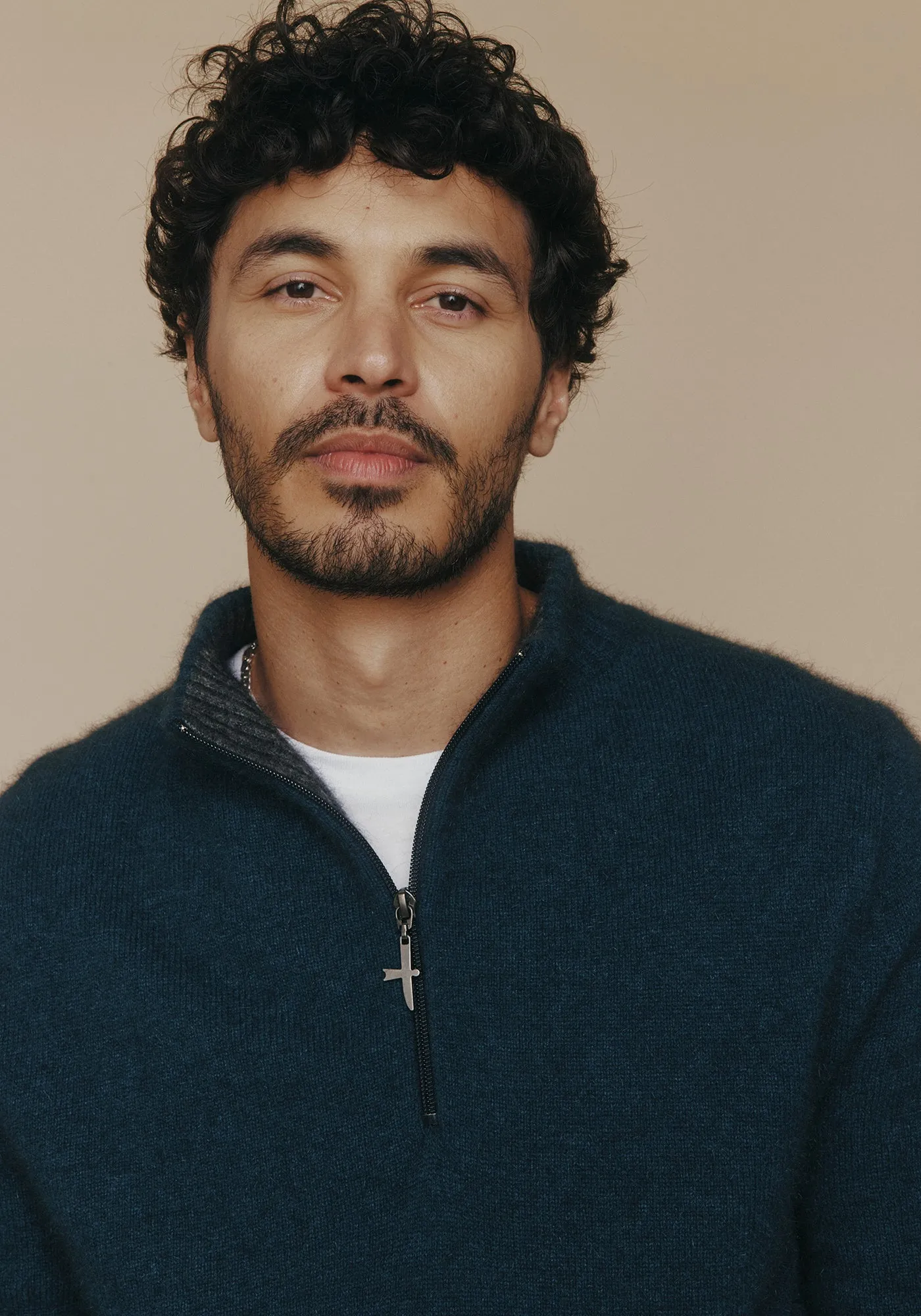 Estuary Half Zip - Deep Teal/Slate sold by Untouched World