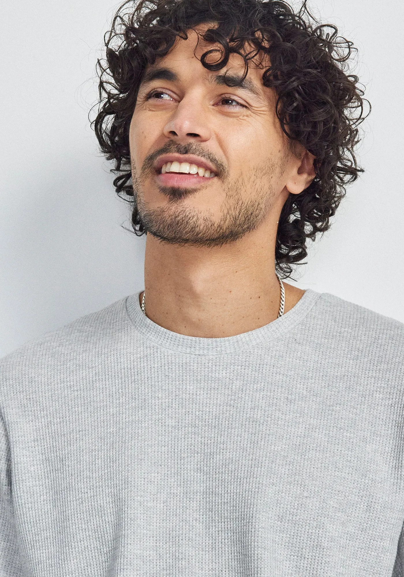 Brent Waffle Long Sleeve Tee - Grey Marle sold by Untouched World product image thumbnail 3