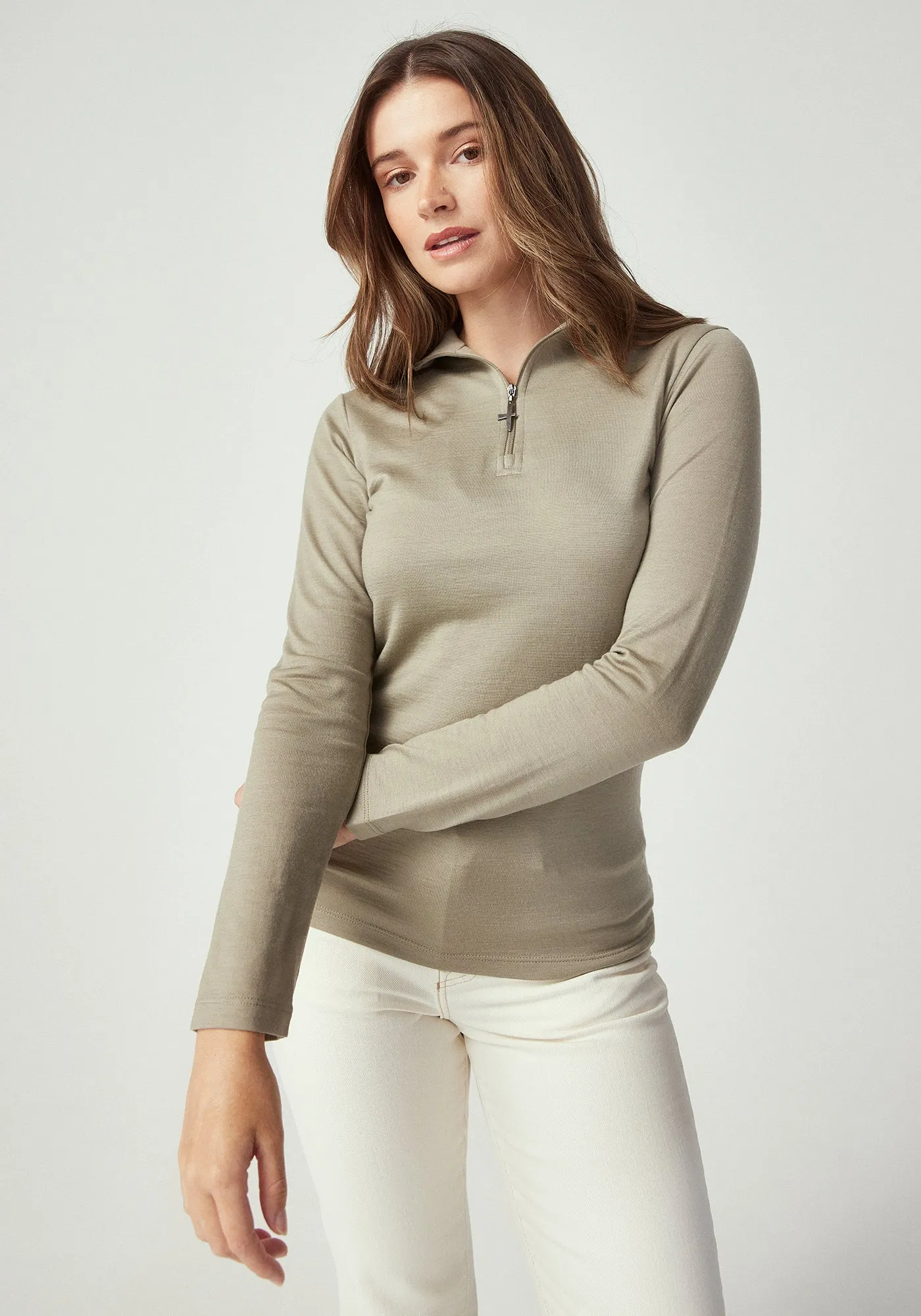 Mountainsilk Half Zip - Matcha sold by Untouched World product image thumbnail 5