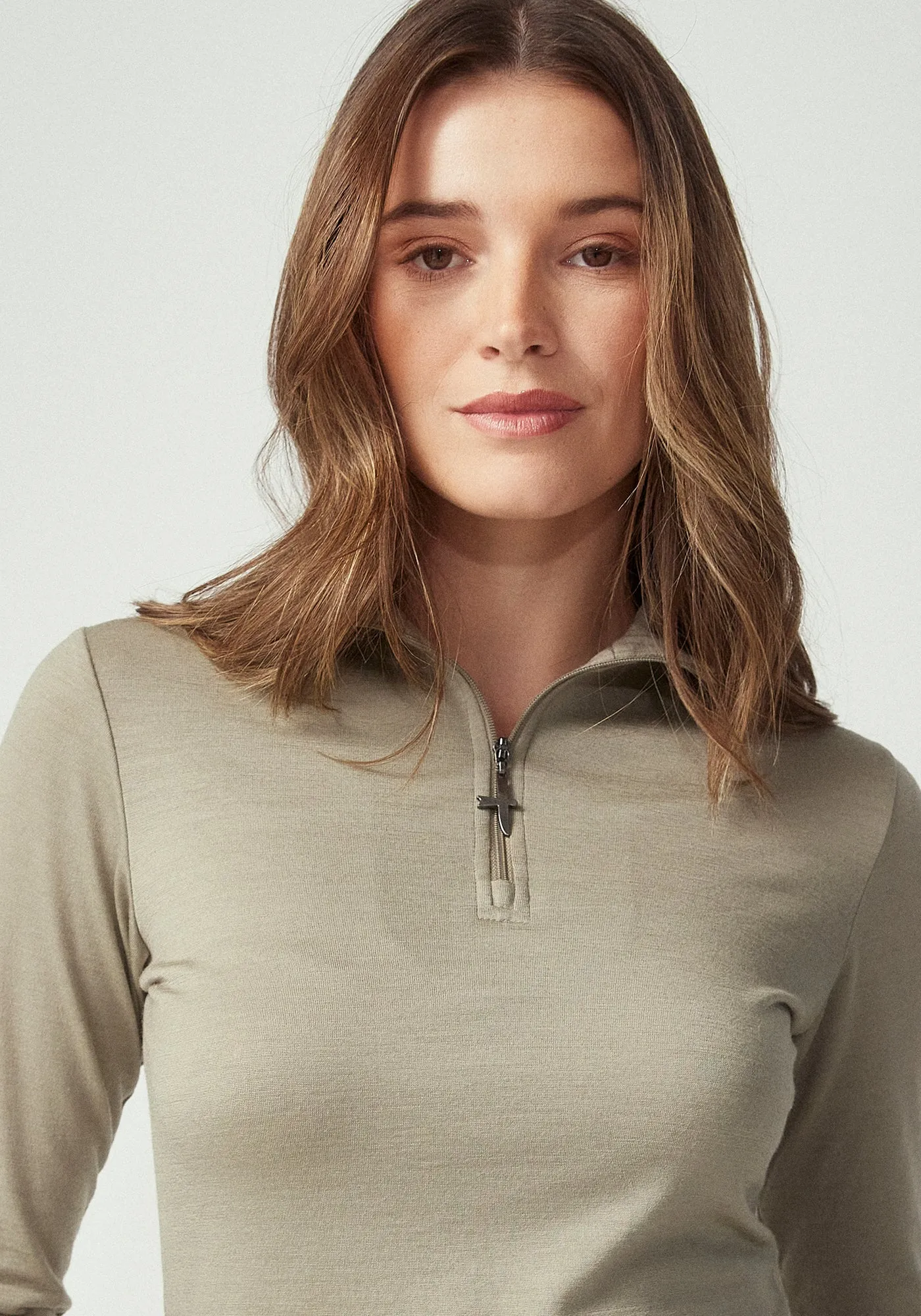 Mountainsilk Half Zip - Matcha sold by Untouched World product image thumbnail 4