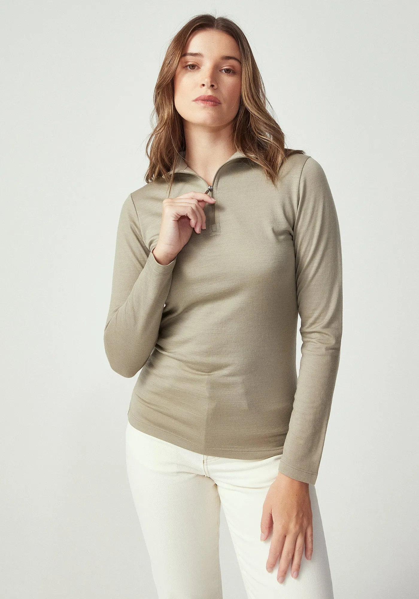 Mountainsilk Half Zip - Matcha sold by Untouched World