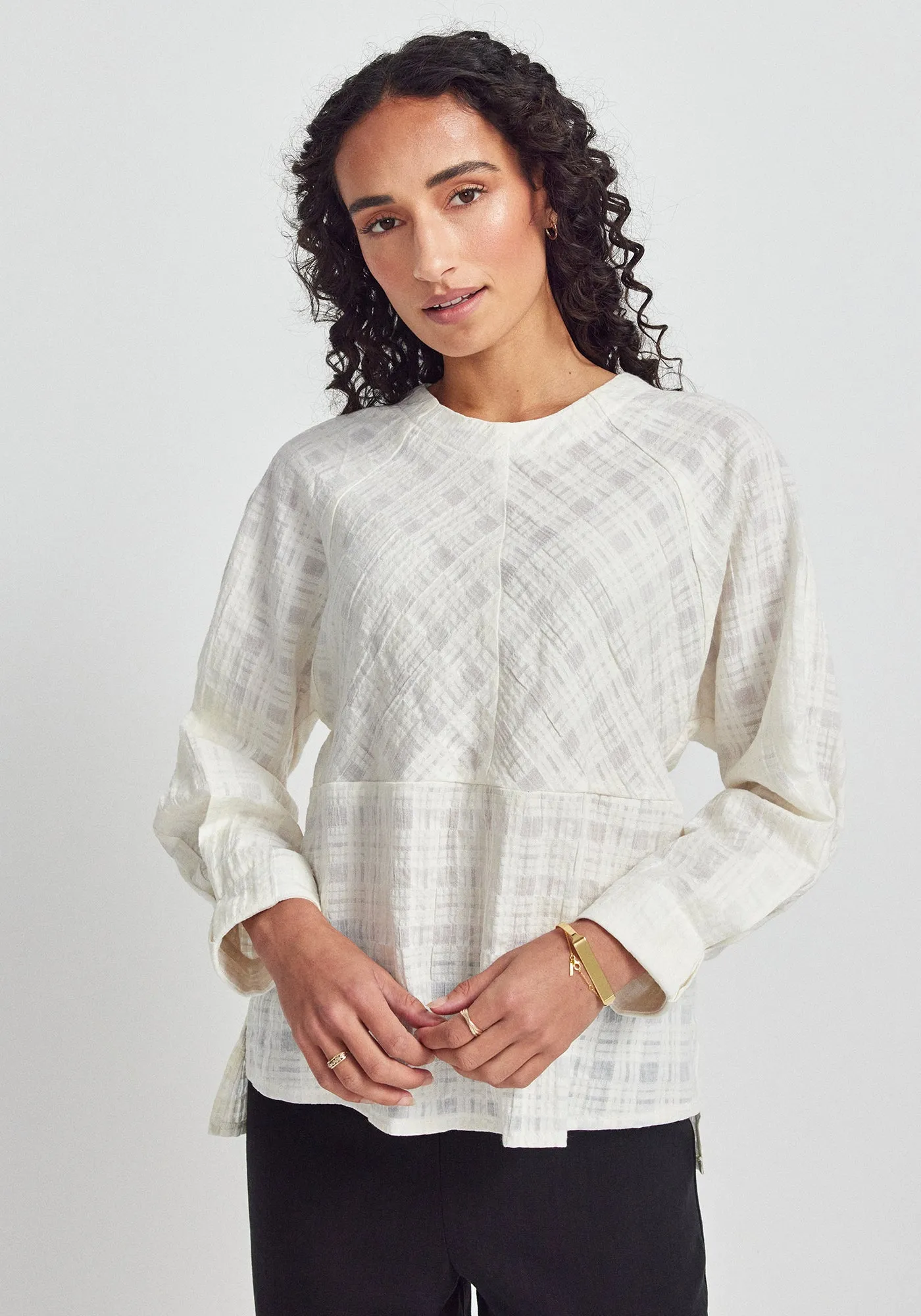 Ember Top - Branco Check sold by Untouched World product image thumbnail 2
