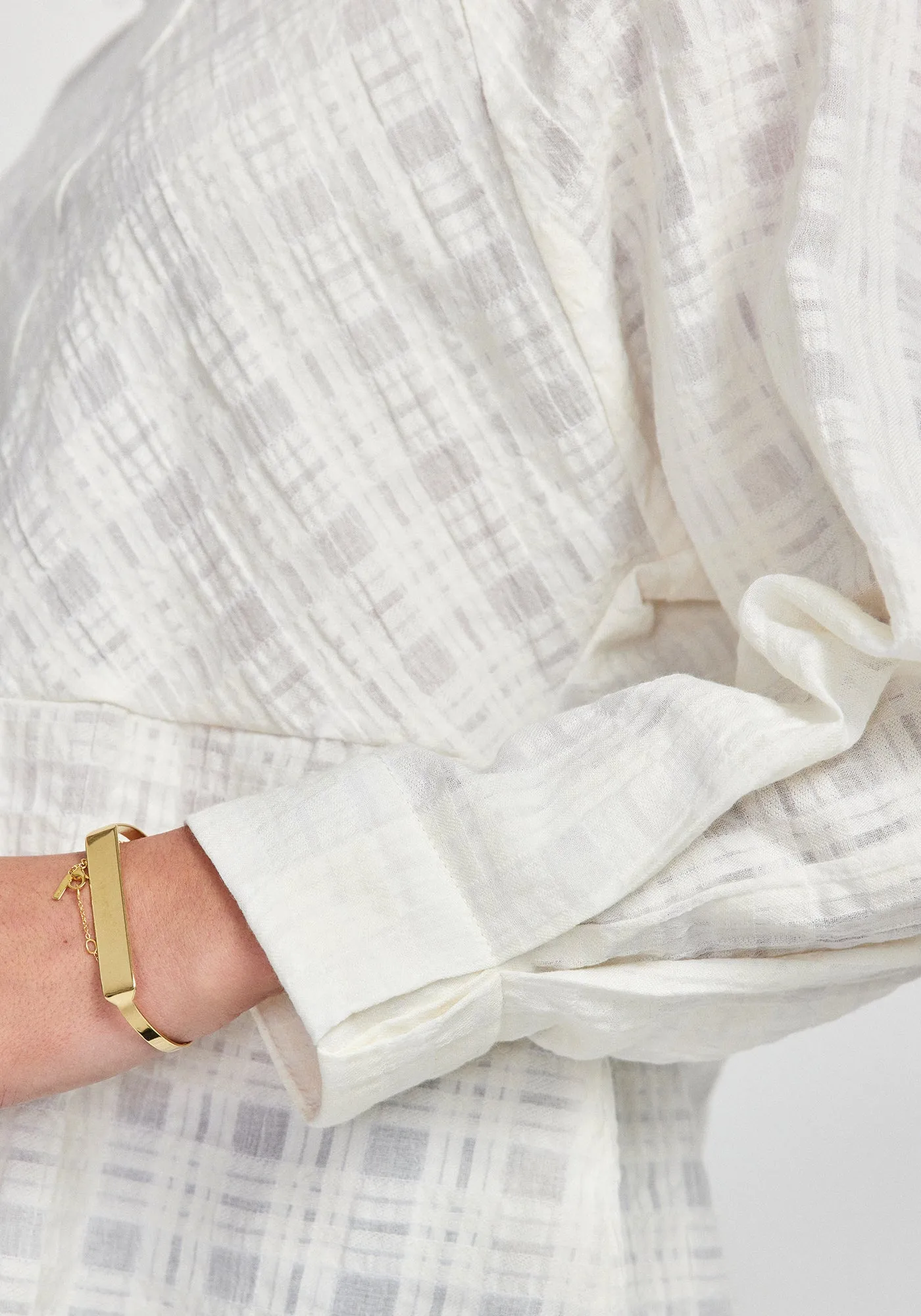 Ember Top - Branco Check sold by Untouched World product image thumbnail 5