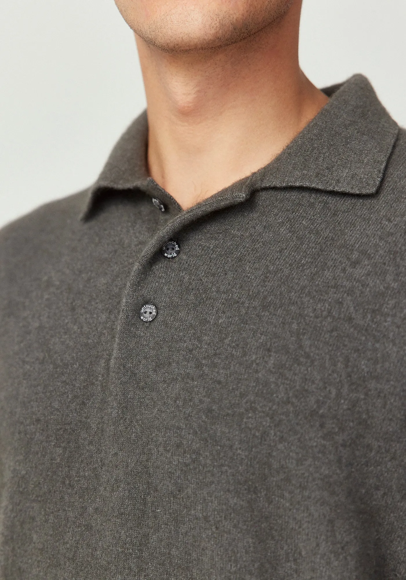 Cassum Button Polo - Thunder sold by Untouched World product image thumbnail 3