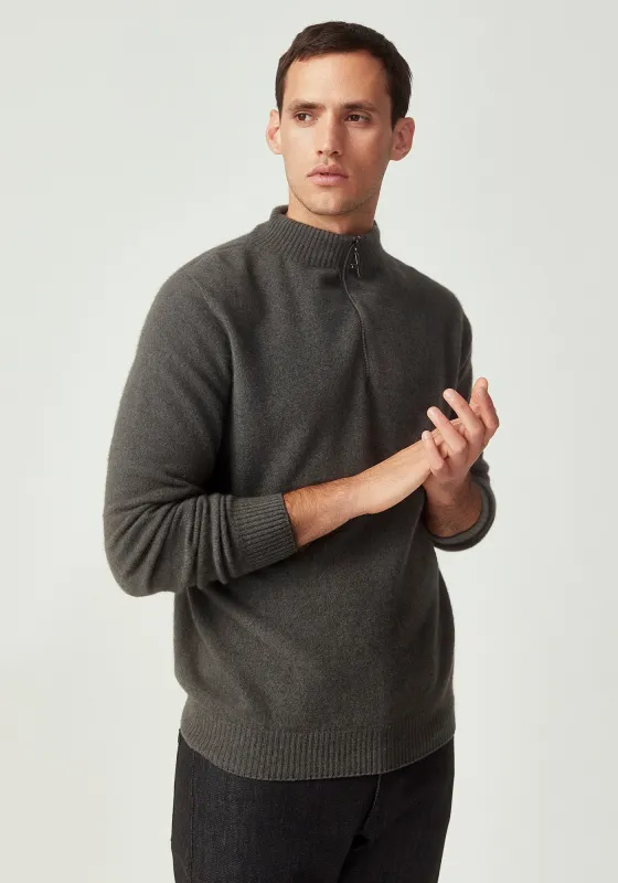 Cassum Half Zip Sweater - Thunder made by Untouched World
