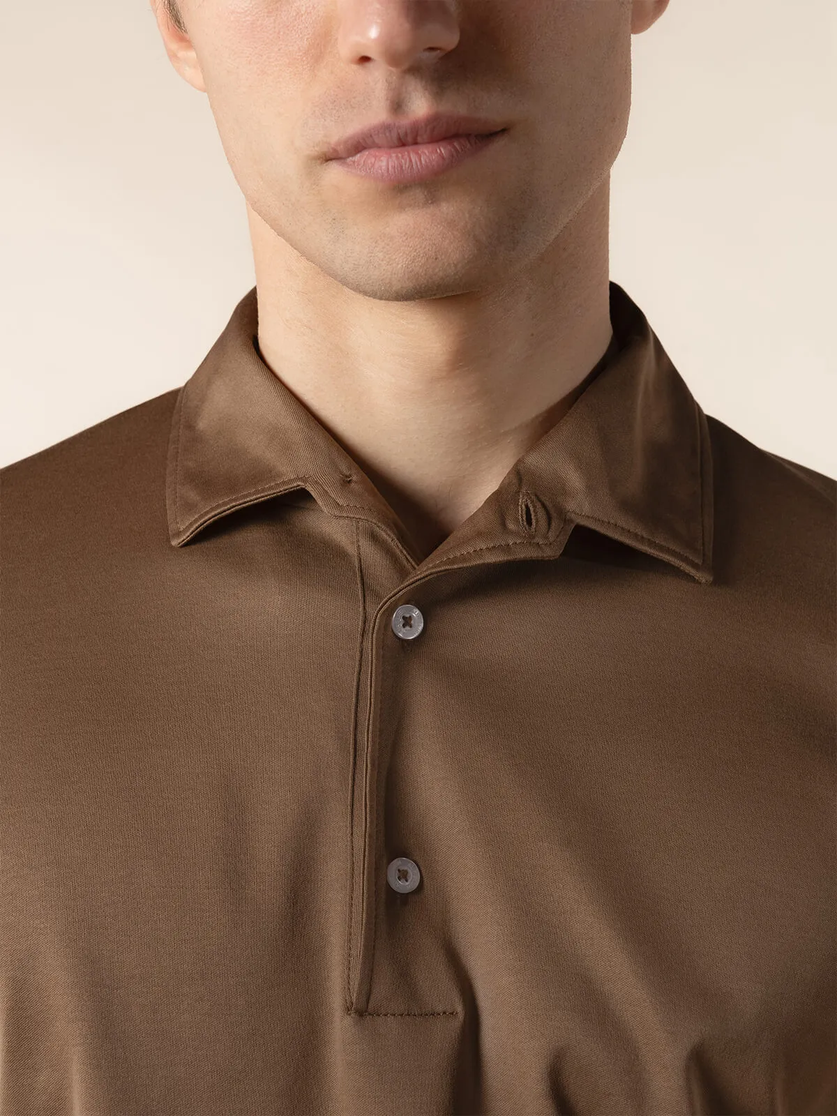 AUR1 Polo Golden Brown sold by Aurelien product image thumbnail 4