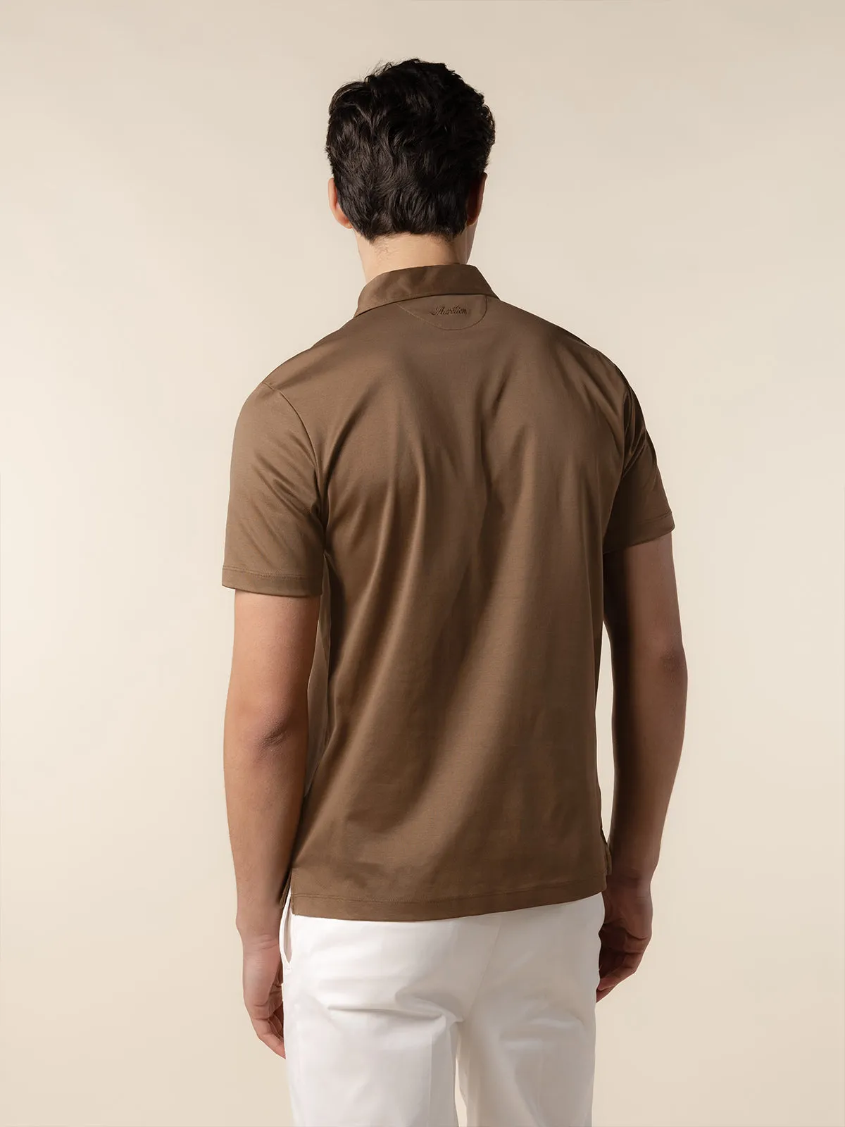 AUR1 Polo Golden Brown sold by Aurelien product image thumbnail 5