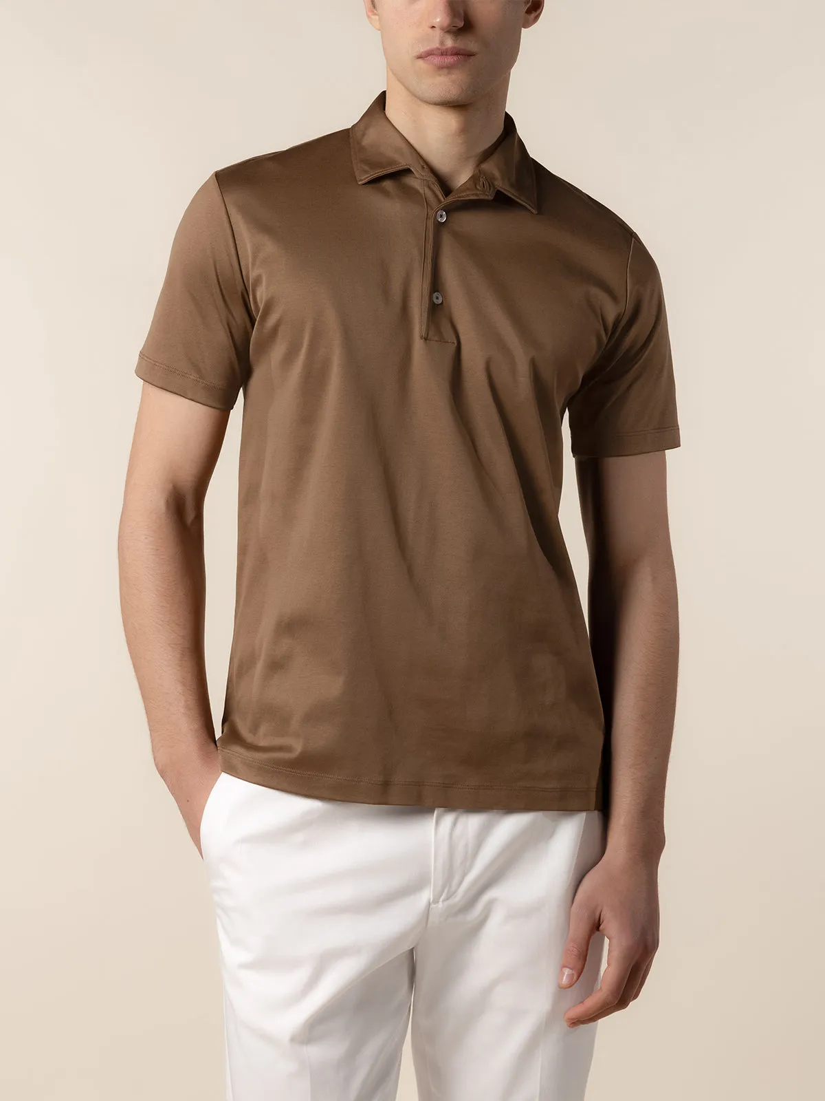 AUR1 Polo Golden Brown sold by Aurelien product image thumbnail 2