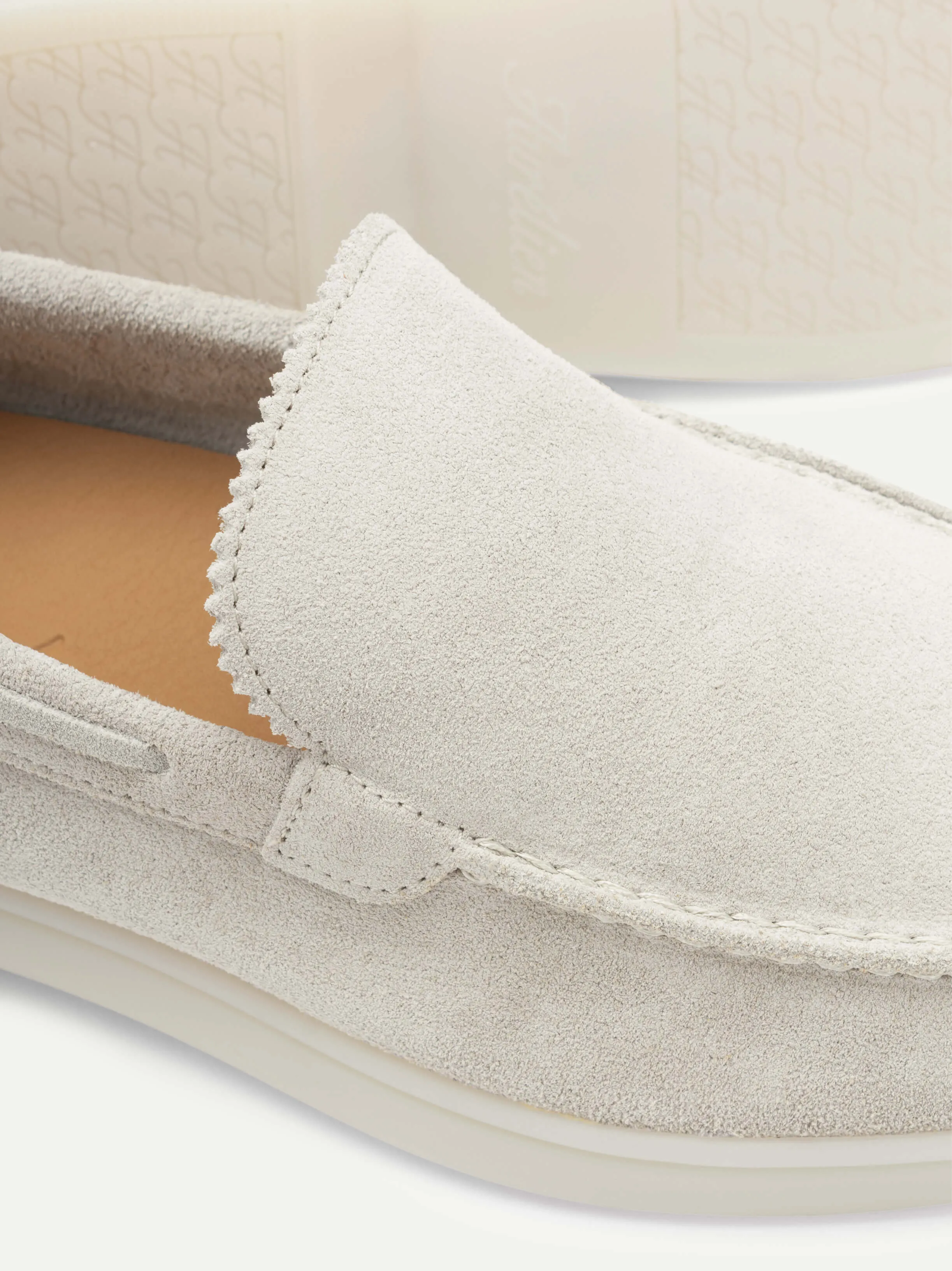 Lady Light Grey Yacht Loafers sold by Aurelien product image thumbnail 2