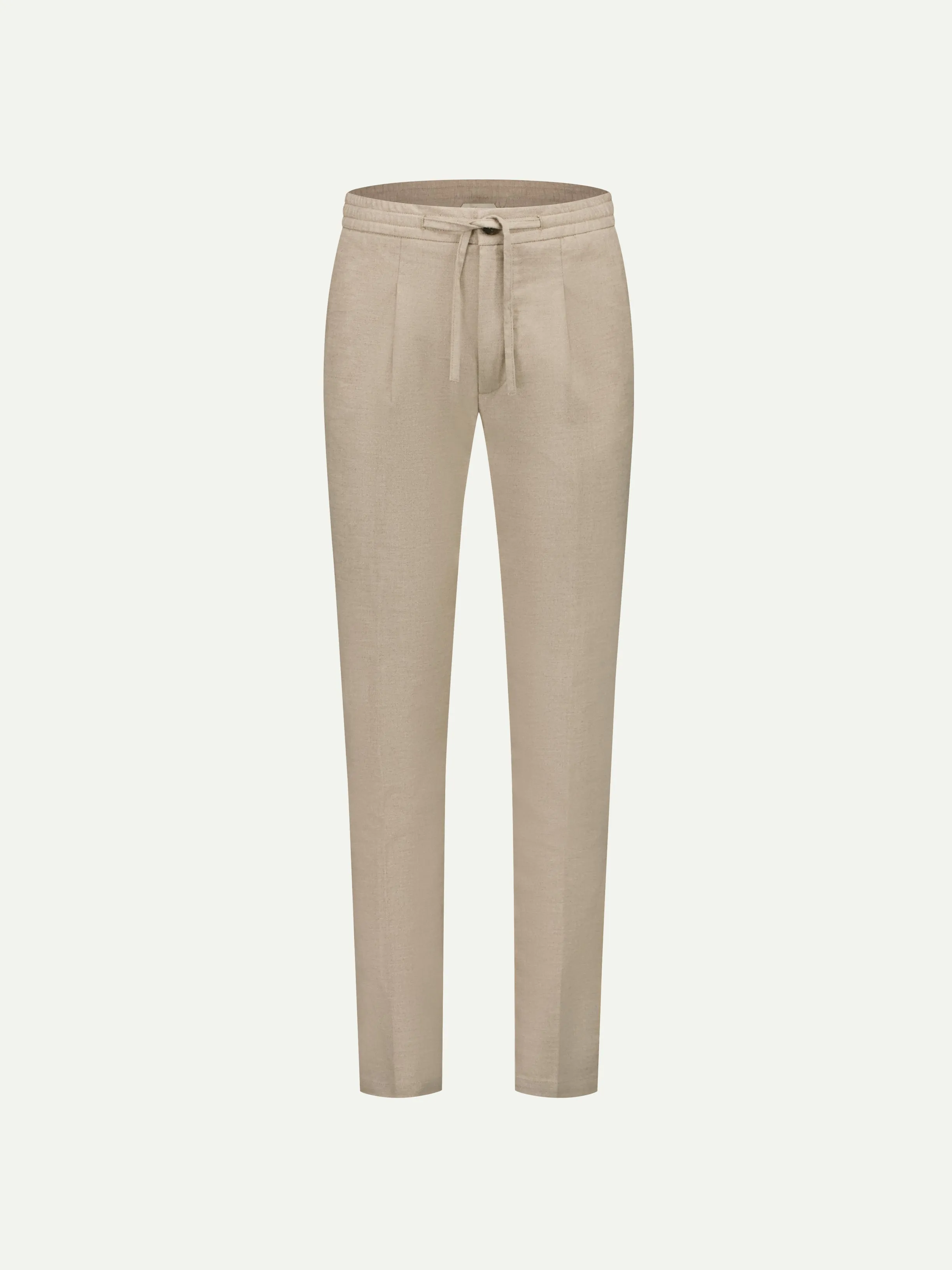 Beige Flannel Trousers sold by Aurelien