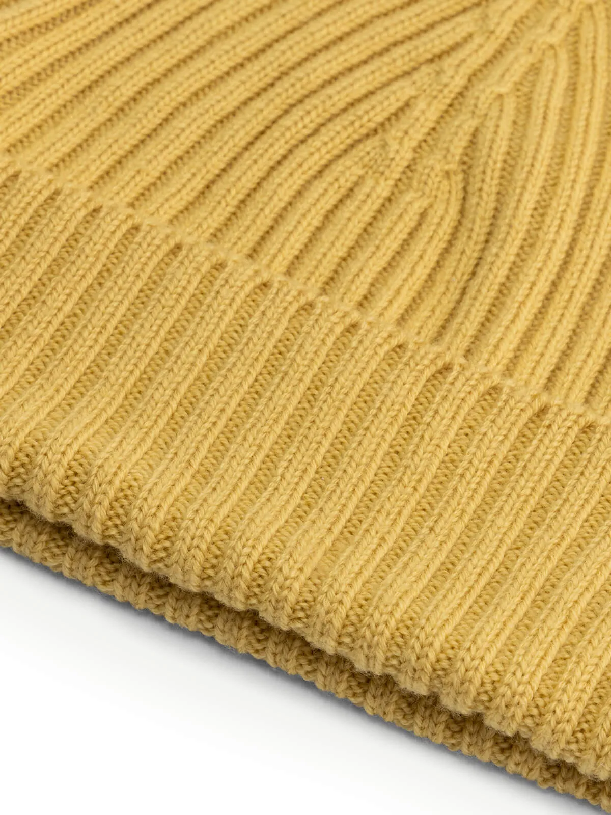 Extrafine Merino Hat Mustard sold by Aurelien product image thumbnail 3