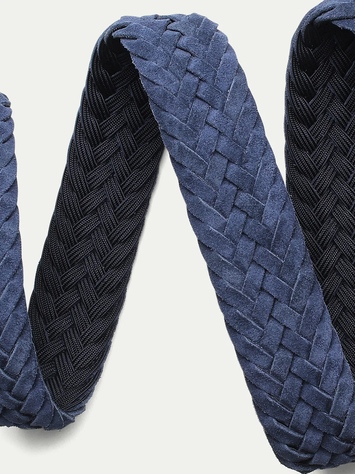 Navy Woven Suede Belt sold by Aurelien product image thumbnail 2