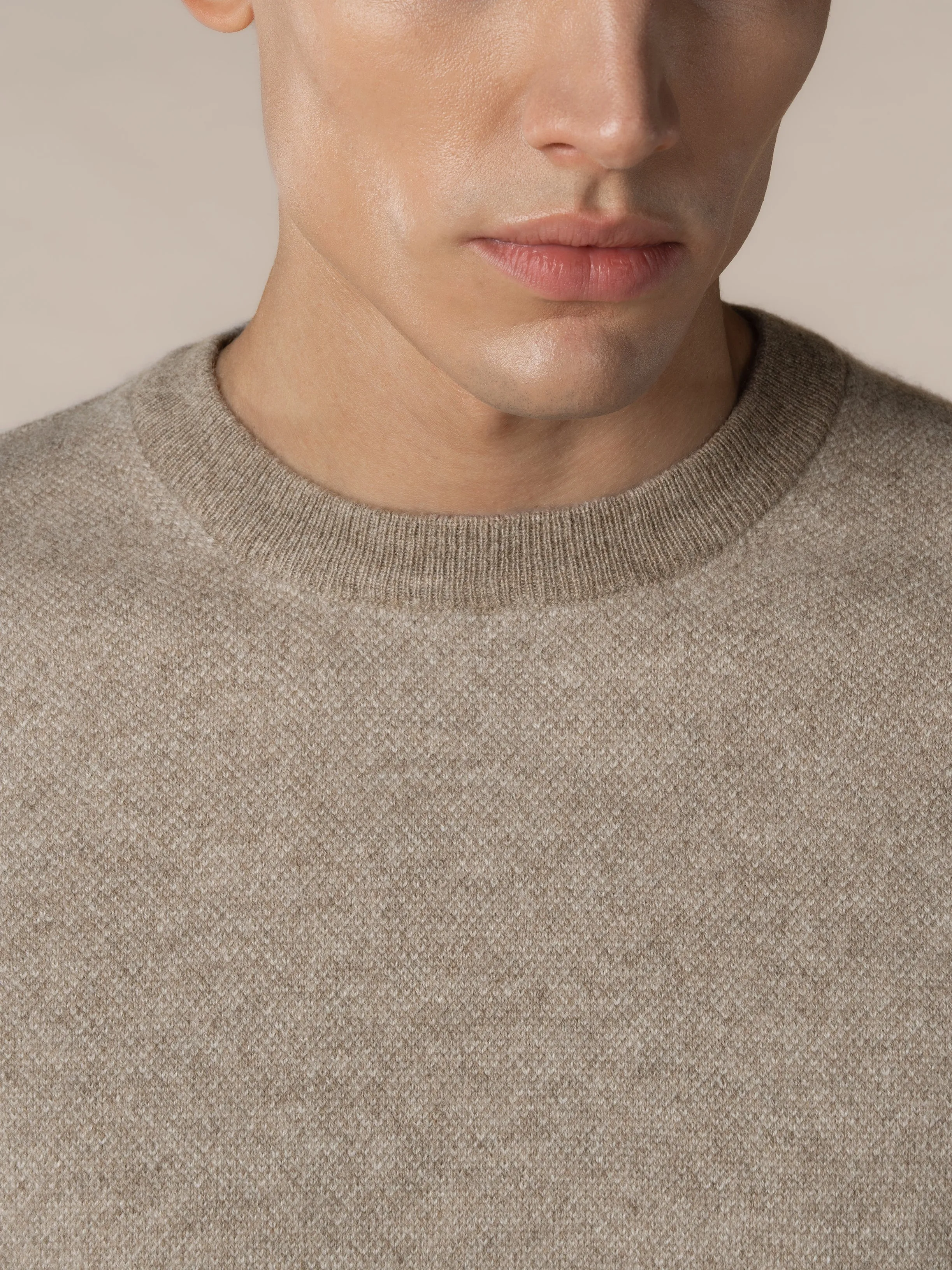 Greige Jaquard Crew sold by Aurelien product image thumbnail 2