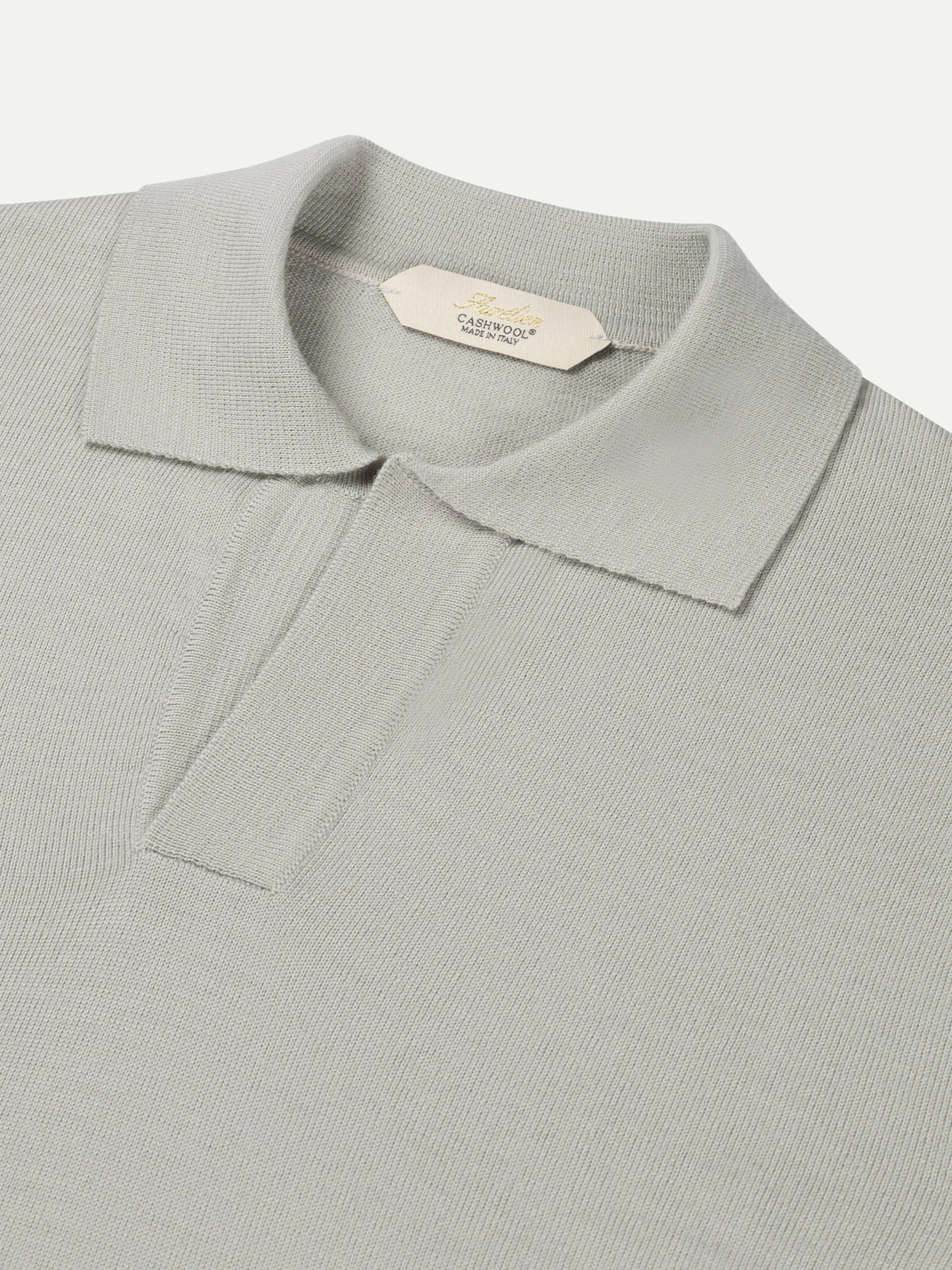 Shortsleeve Buttonless Polo Classic Grey sold by Aurelien product image thumbnail 4