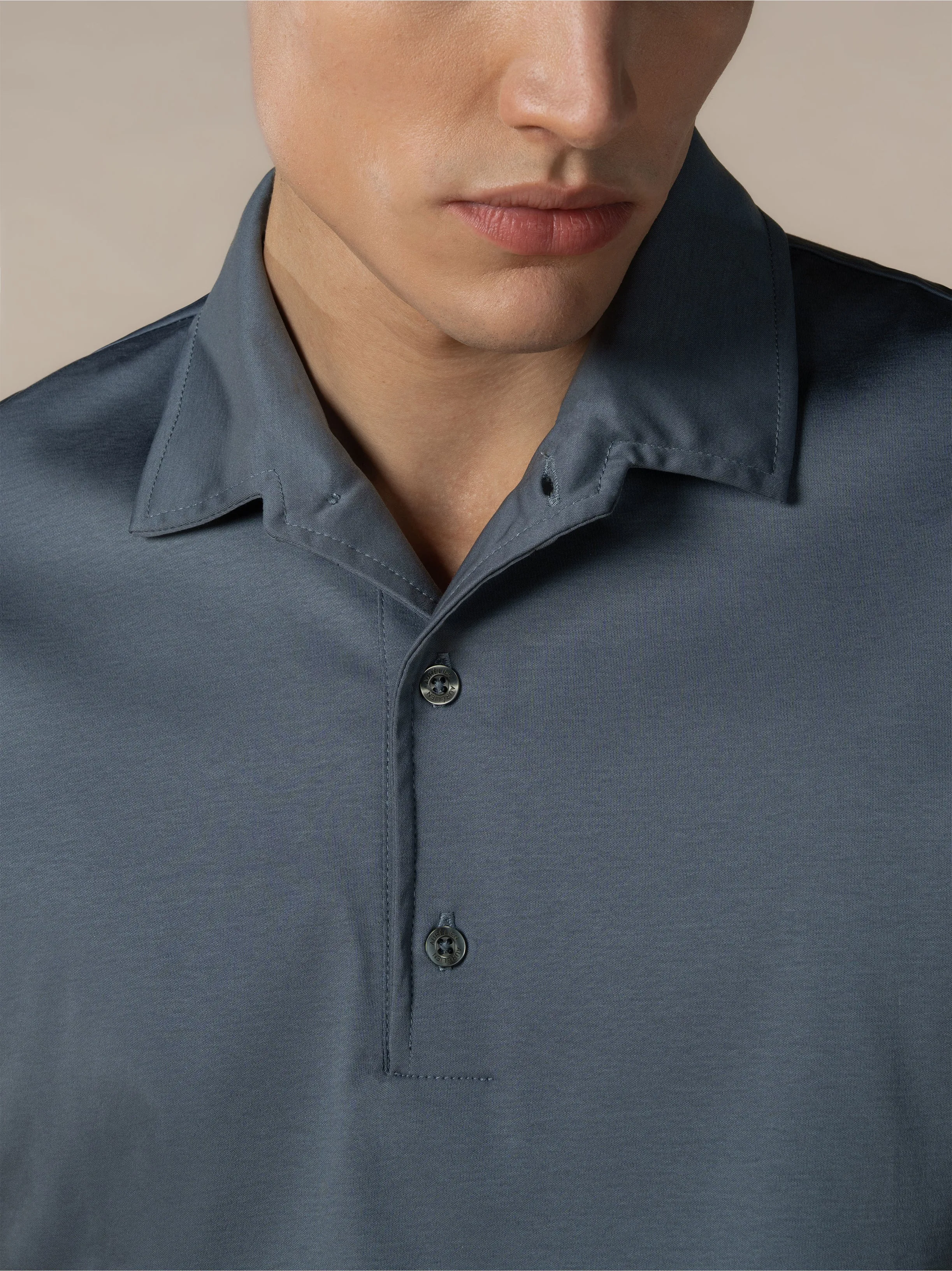 AUR1 Polo Steel Blue sold by Aurelien product image thumbnail 3