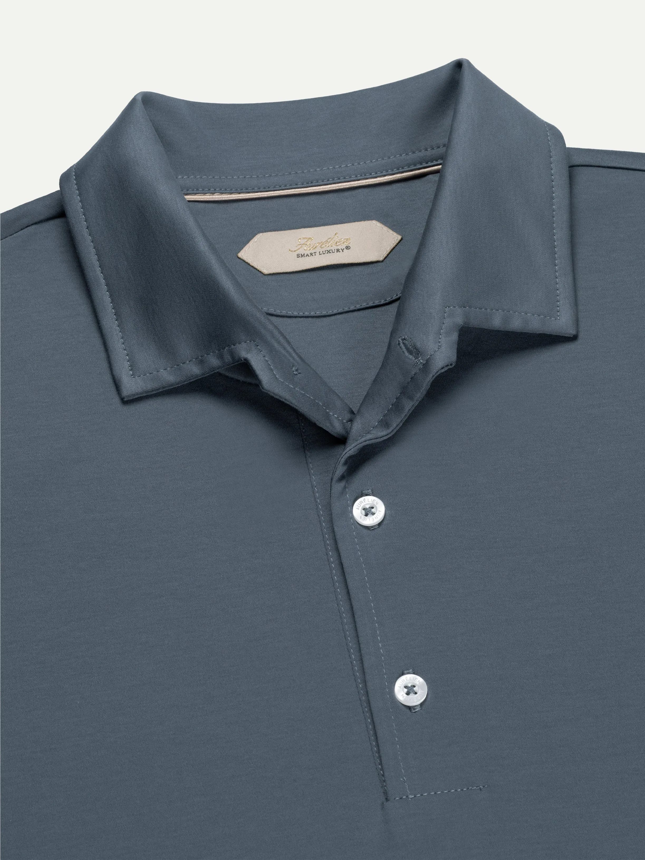 AUR1 Polo Steel Blue sold by Aurelien product image thumbnail 4