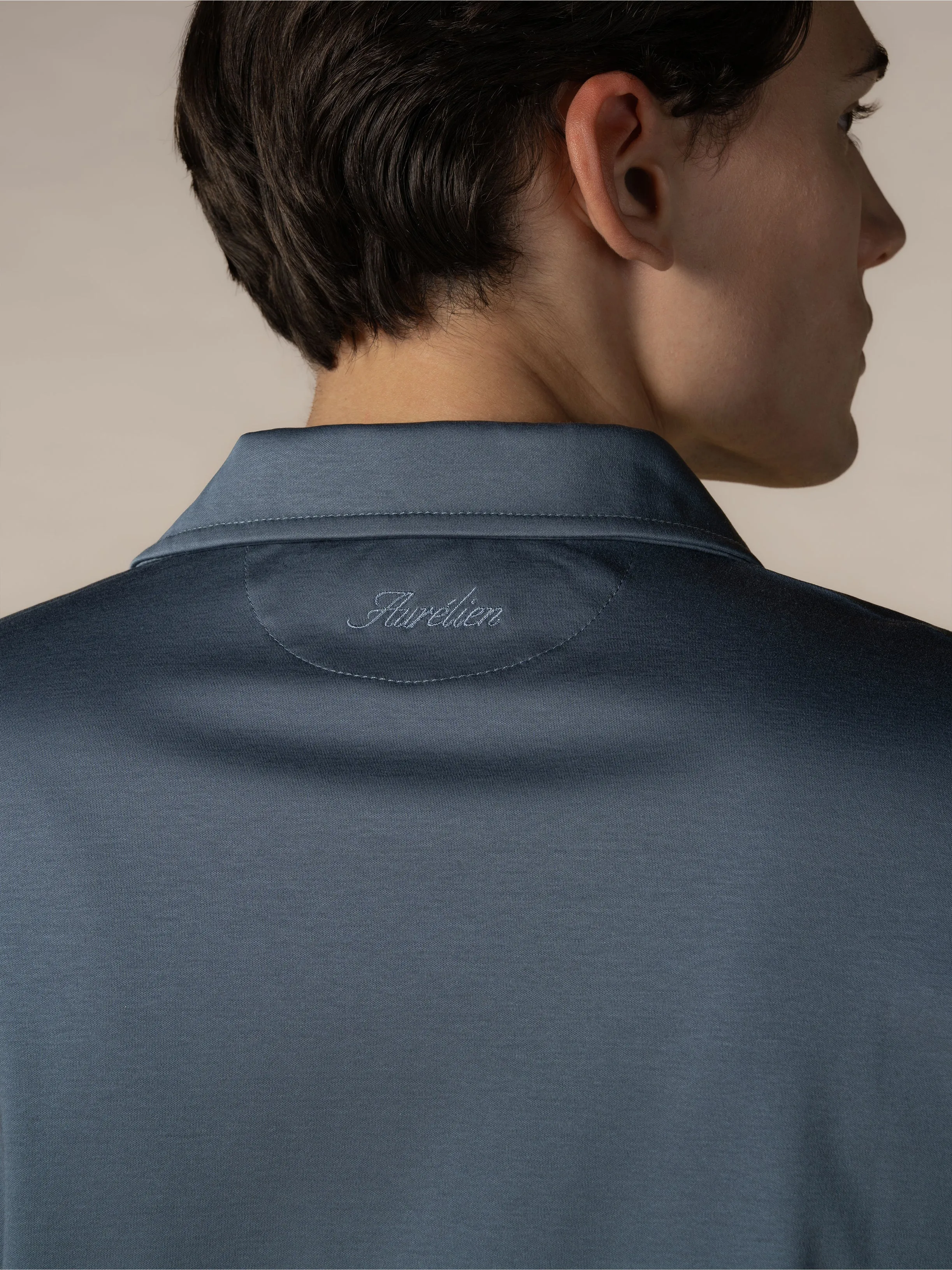 AUR1 Polo Steel Blue sold by Aurelien product image thumbnail 5