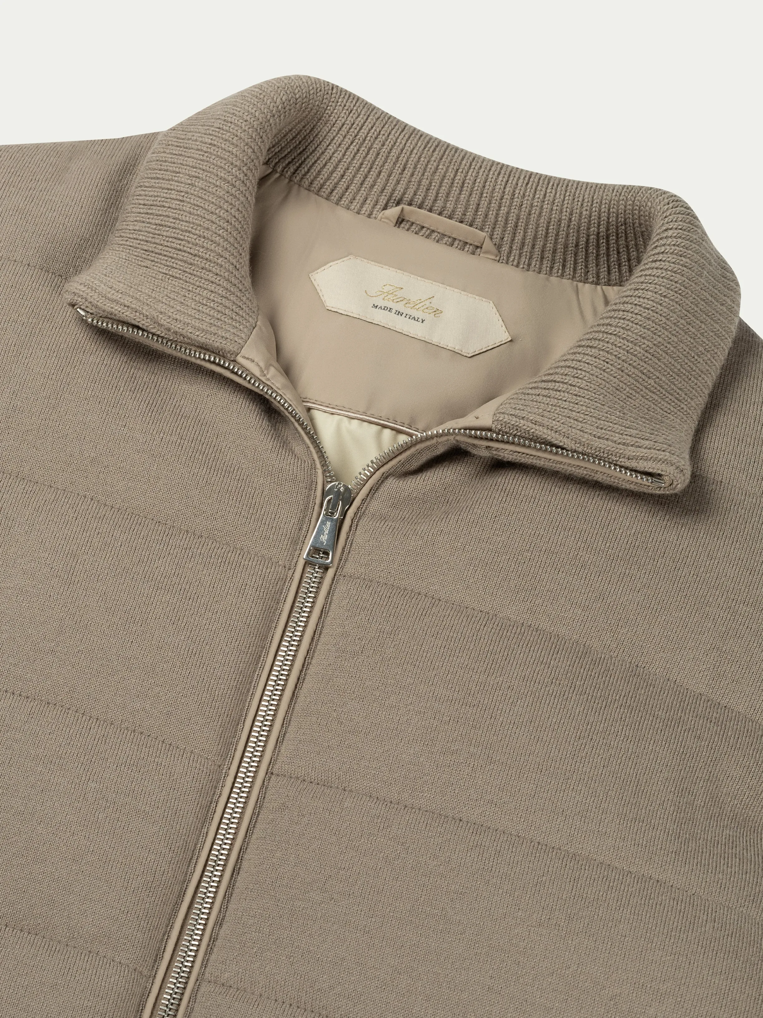 Taupe Urban Knit Jacket sold by Aurelien product image thumbnail 4