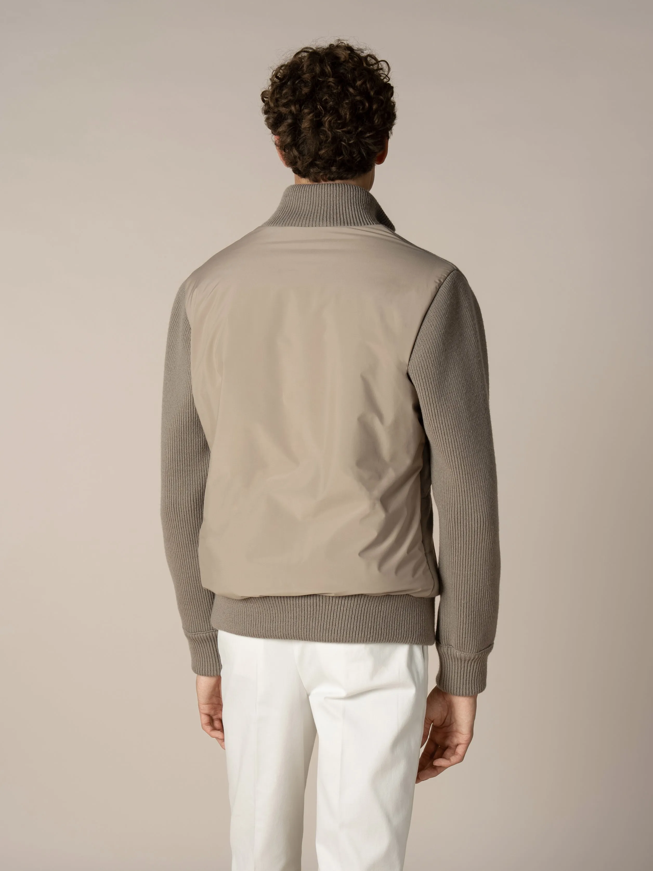 Taupe Urban Knit Jacket sold by Aurelien product image thumbnail 5