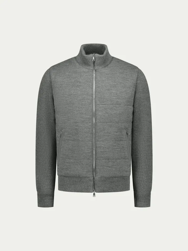 Dark Grey Urban Knit Jacket made by Aurelien