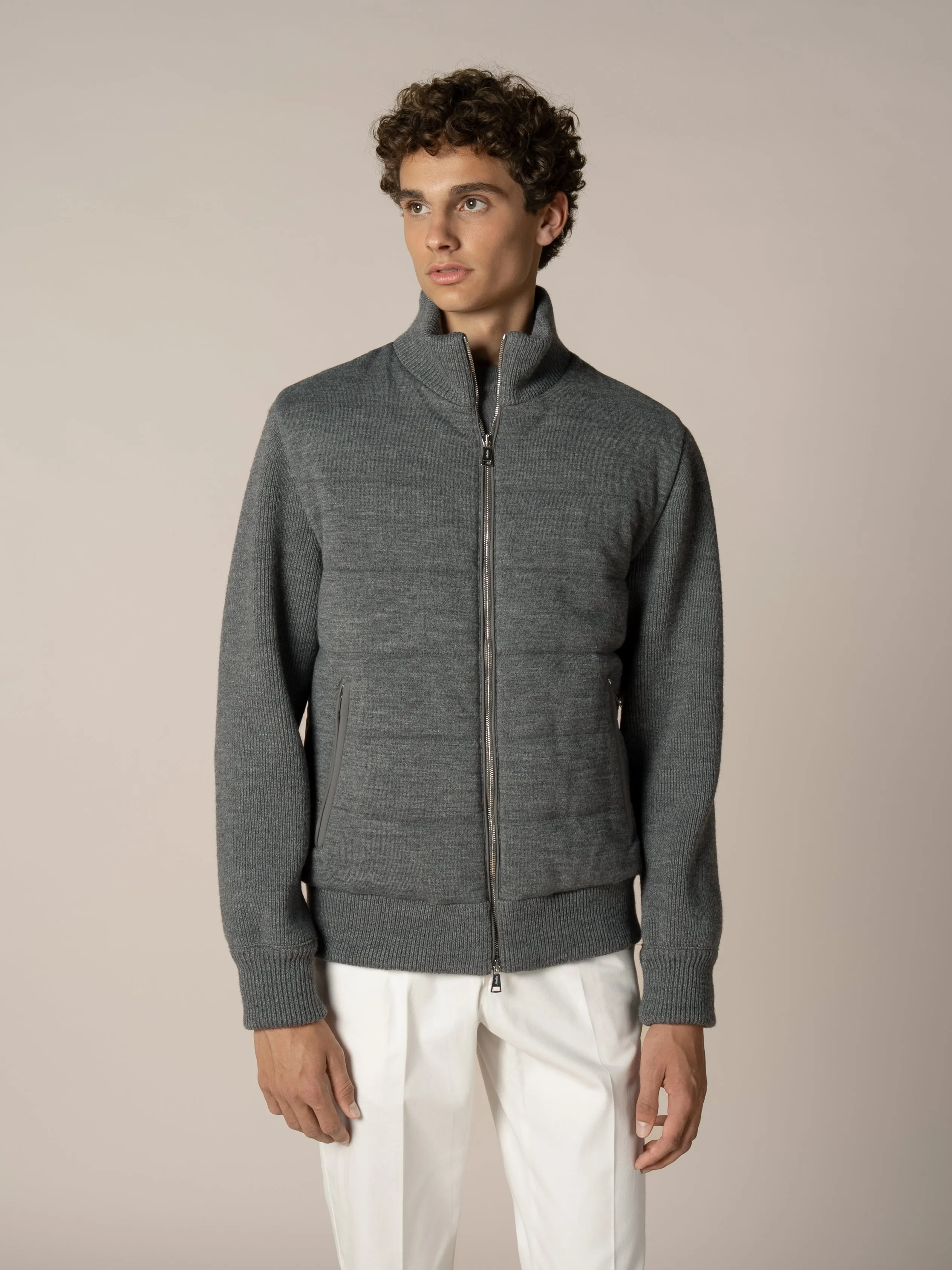 Dark Grey Urban Knit Jacket sold by Aurelien product image thumbnail 5