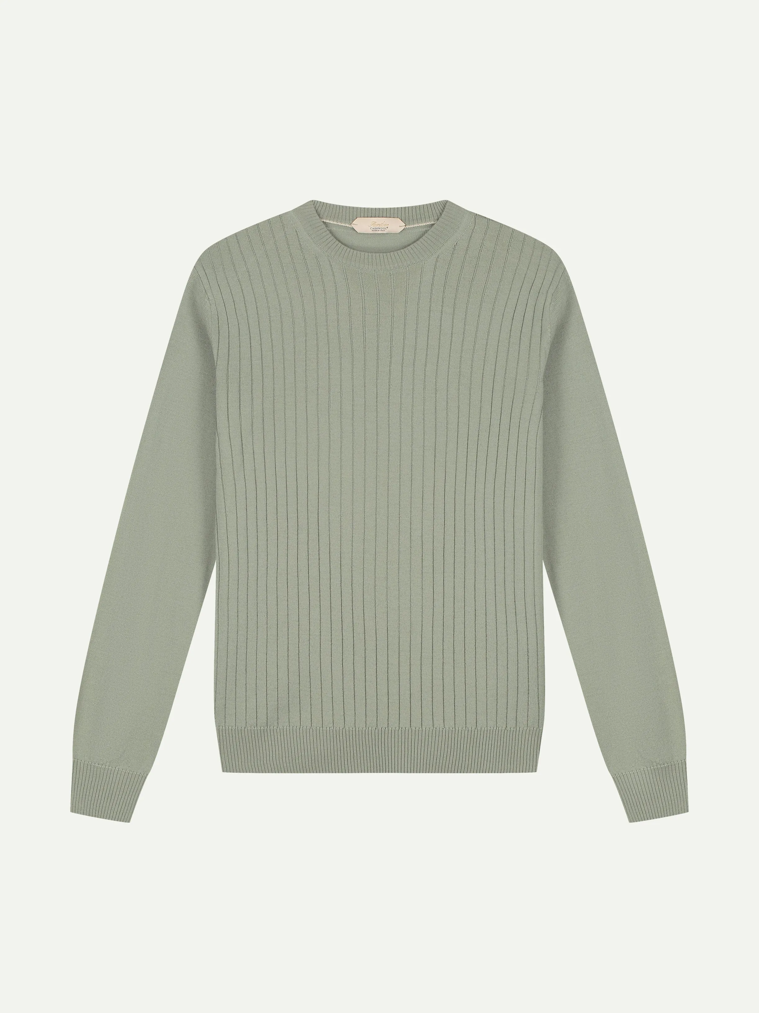 Pistache Ribbed City Crew sold by Aurelien