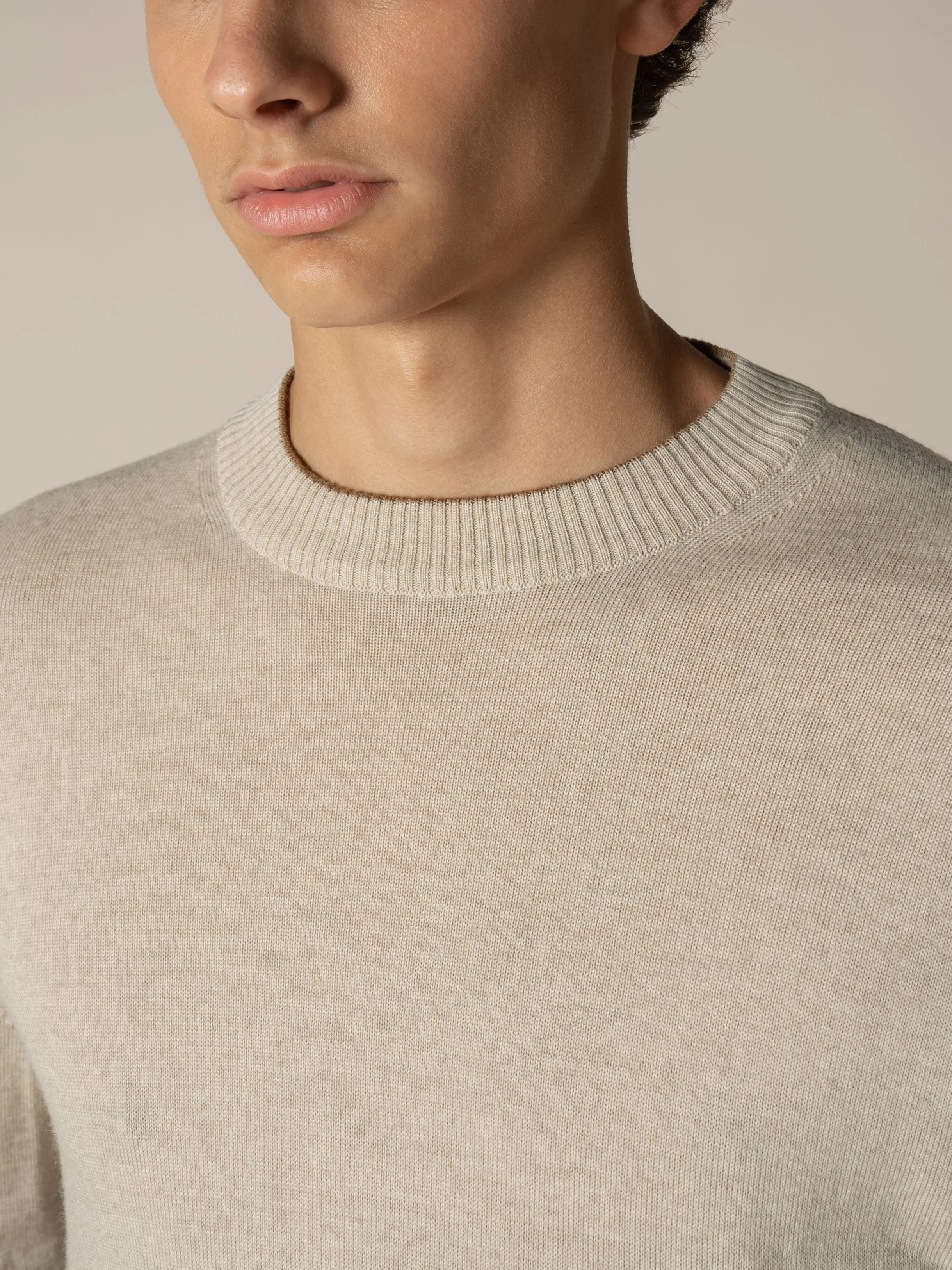 Beige Two Tone City Crew sold by Aurelien product image thumbnail 2