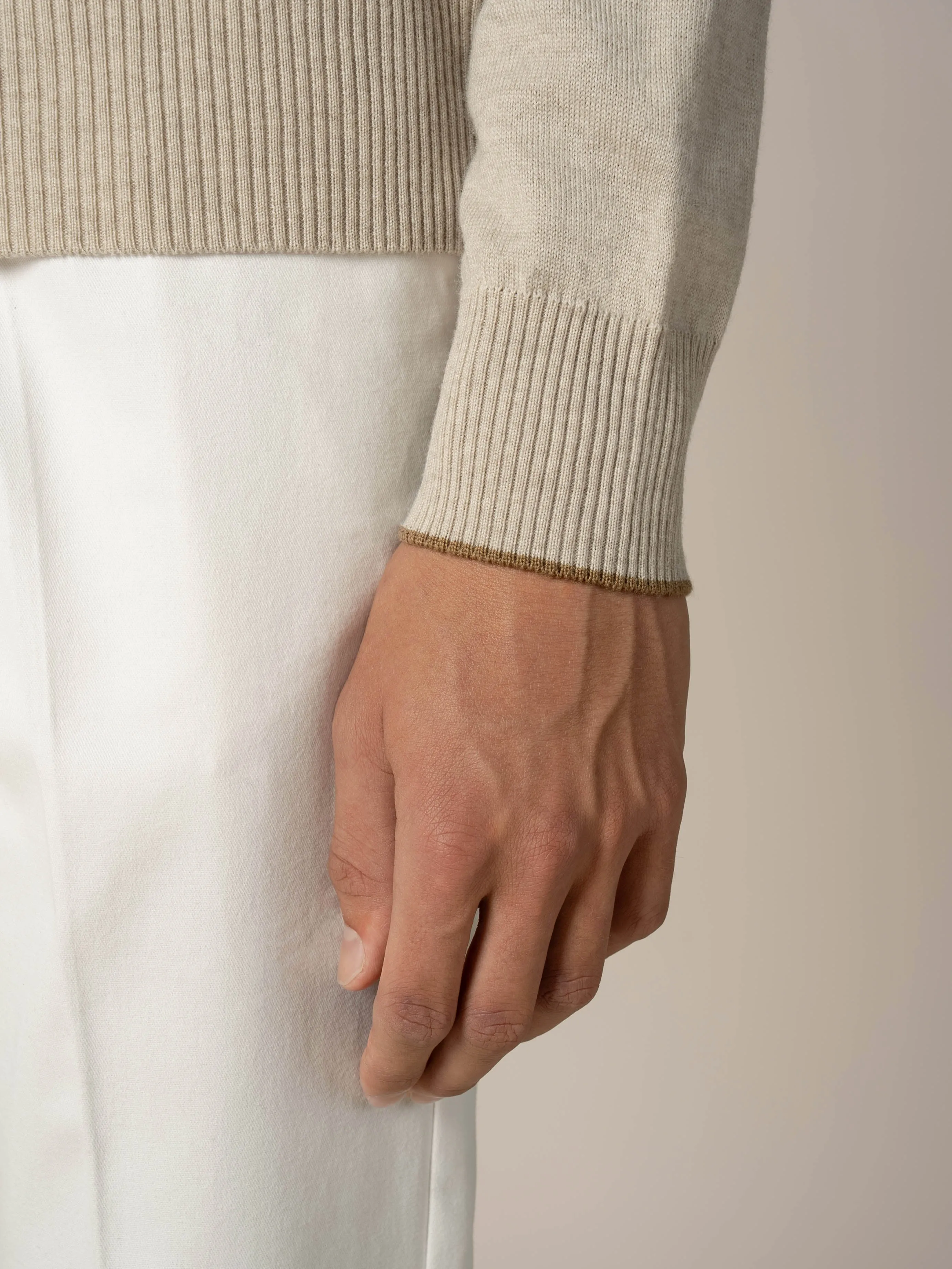 Beige Two Tone City Crew sold by Aurelien product image thumbnail 3