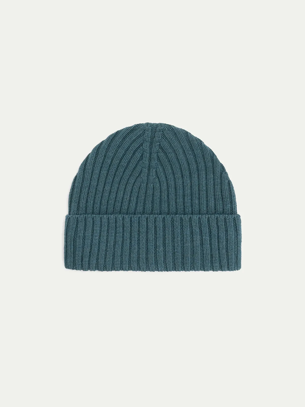 Extrafine Merino Hat Dark Aquamarine sold by Aurelien