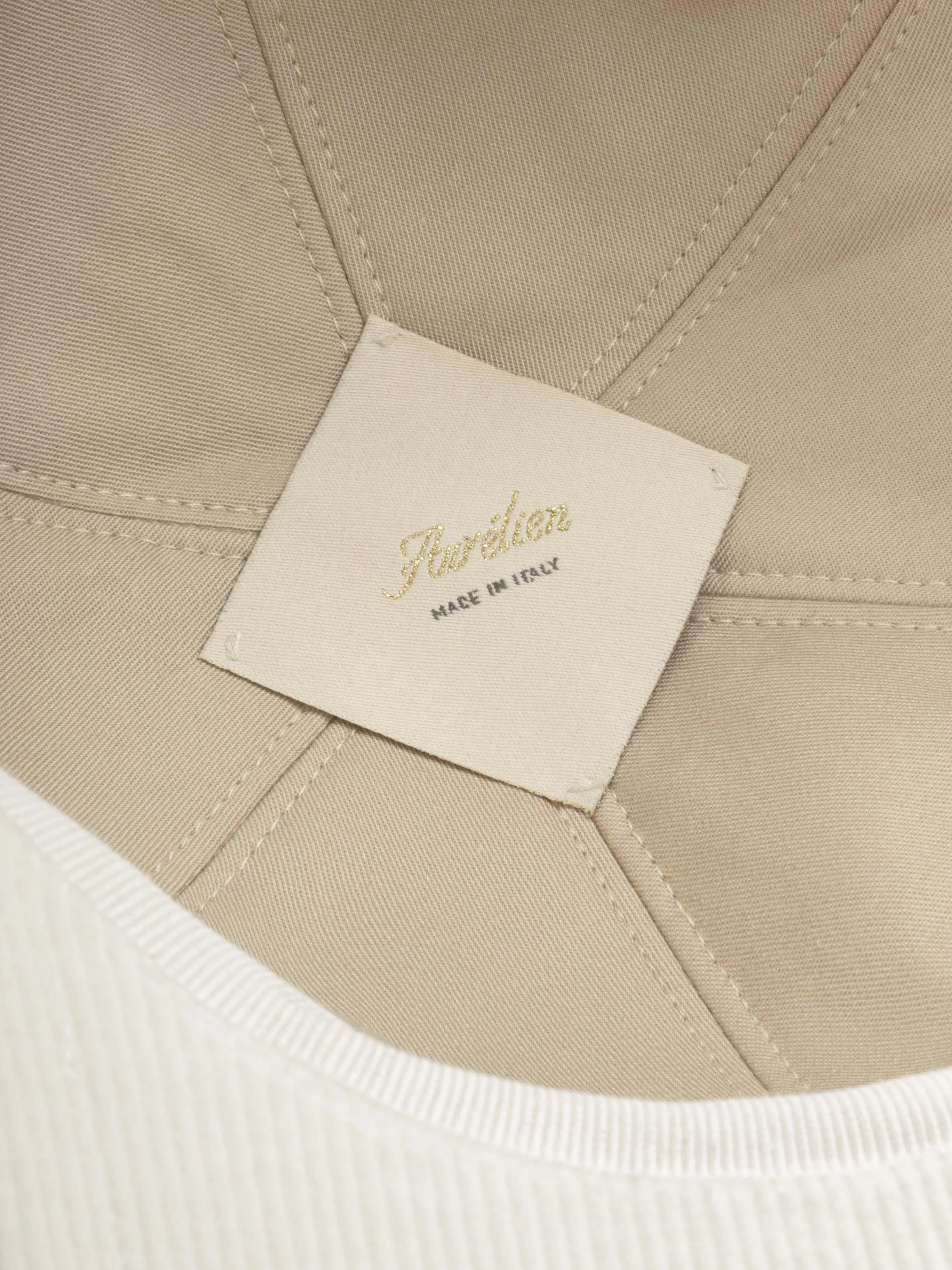 Ivory Corduroy Baseball Cap sold by Aurelien product image thumbnail 4