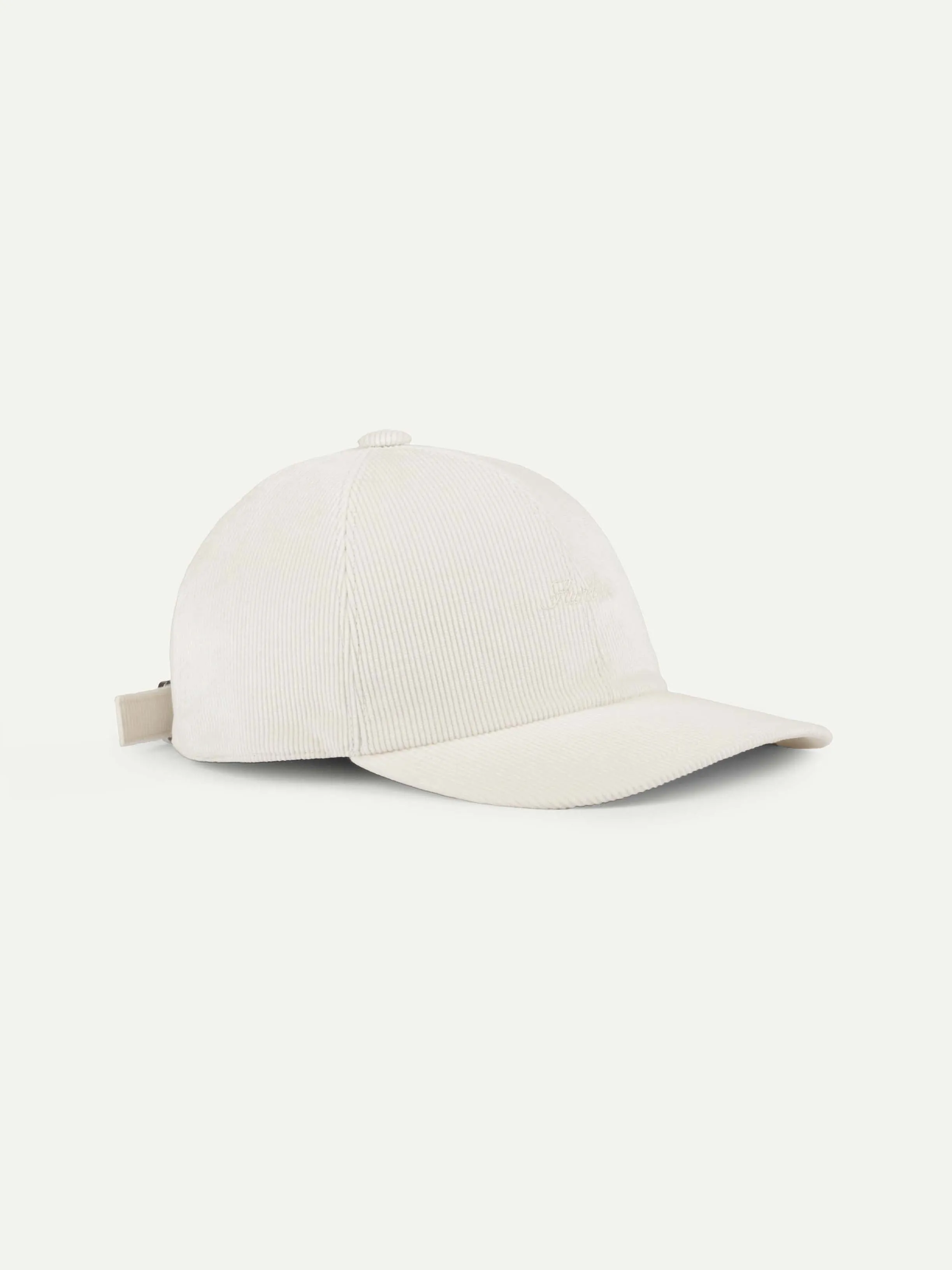 Ivory Corduroy Baseball Cap sold by Aurelien
