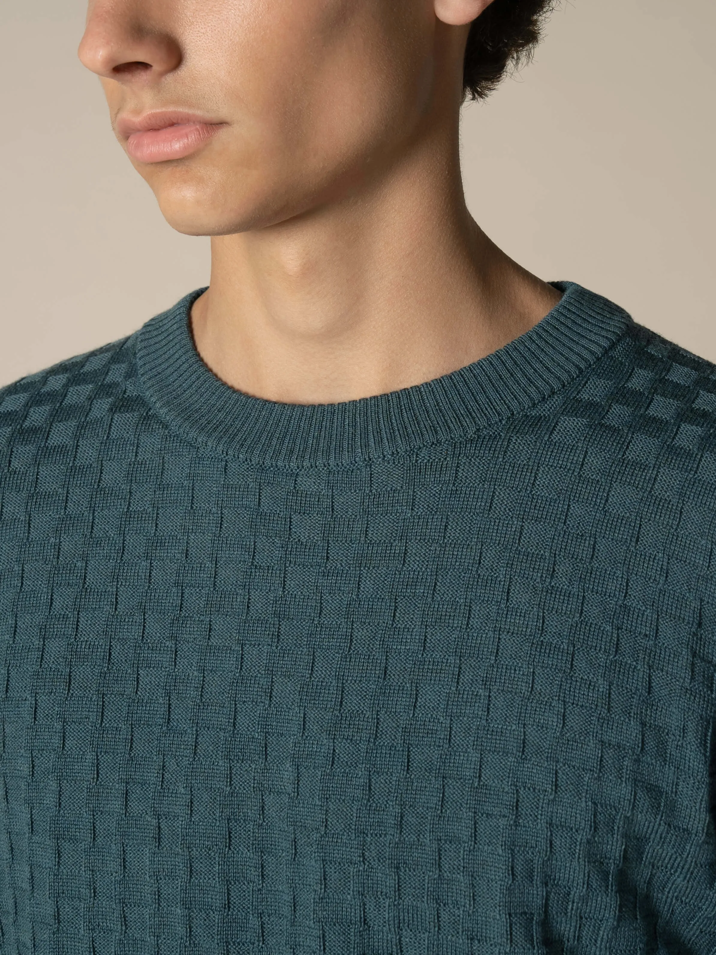 Dark Aquamarine Motif Crew sold by Aurelien product image thumbnail 4