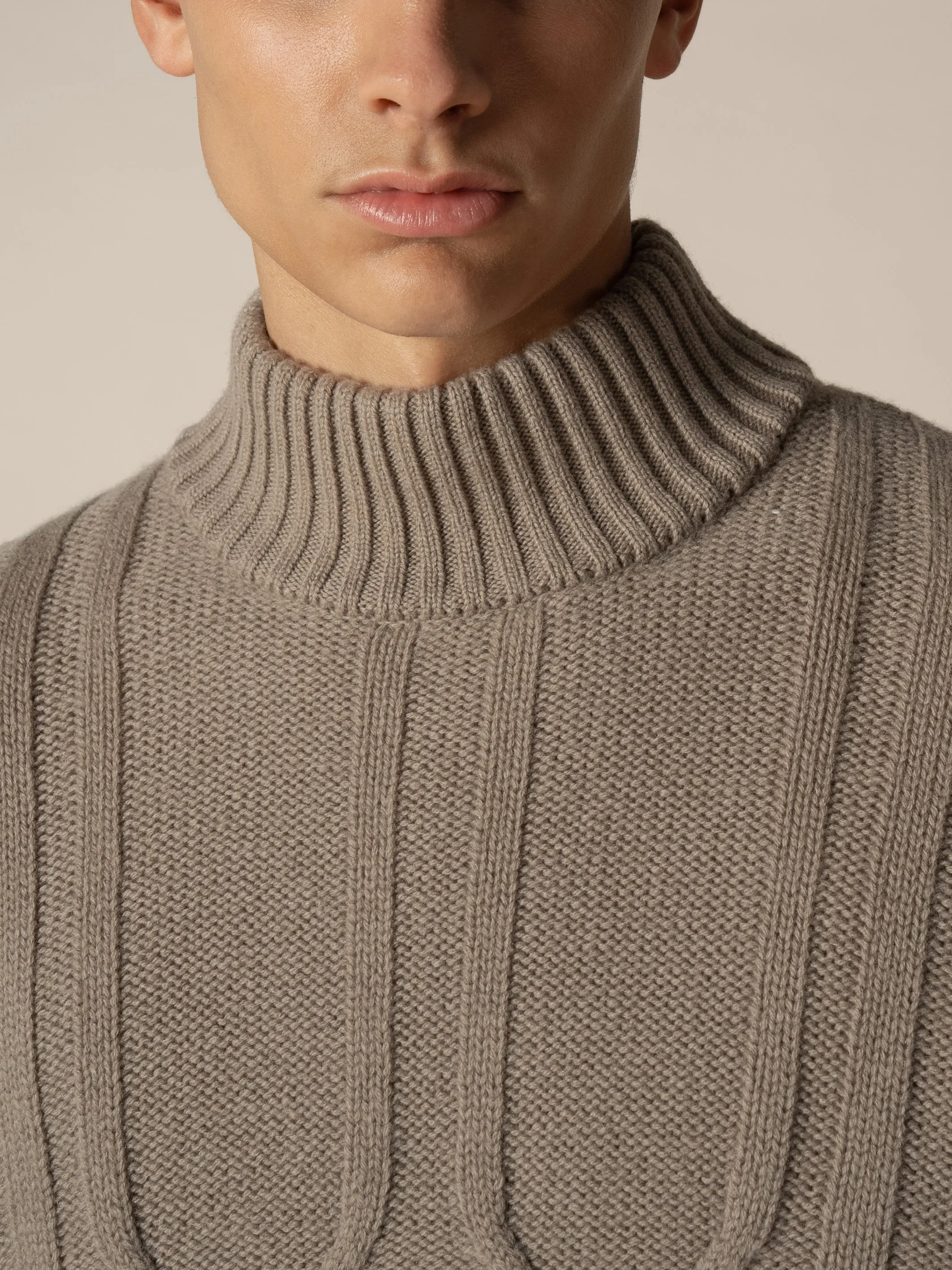 Mockneck Taupe sold by Aurelien product image thumbnail 4