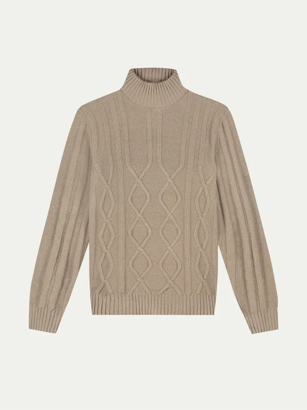 Mockneck Taupe made by Aurelien