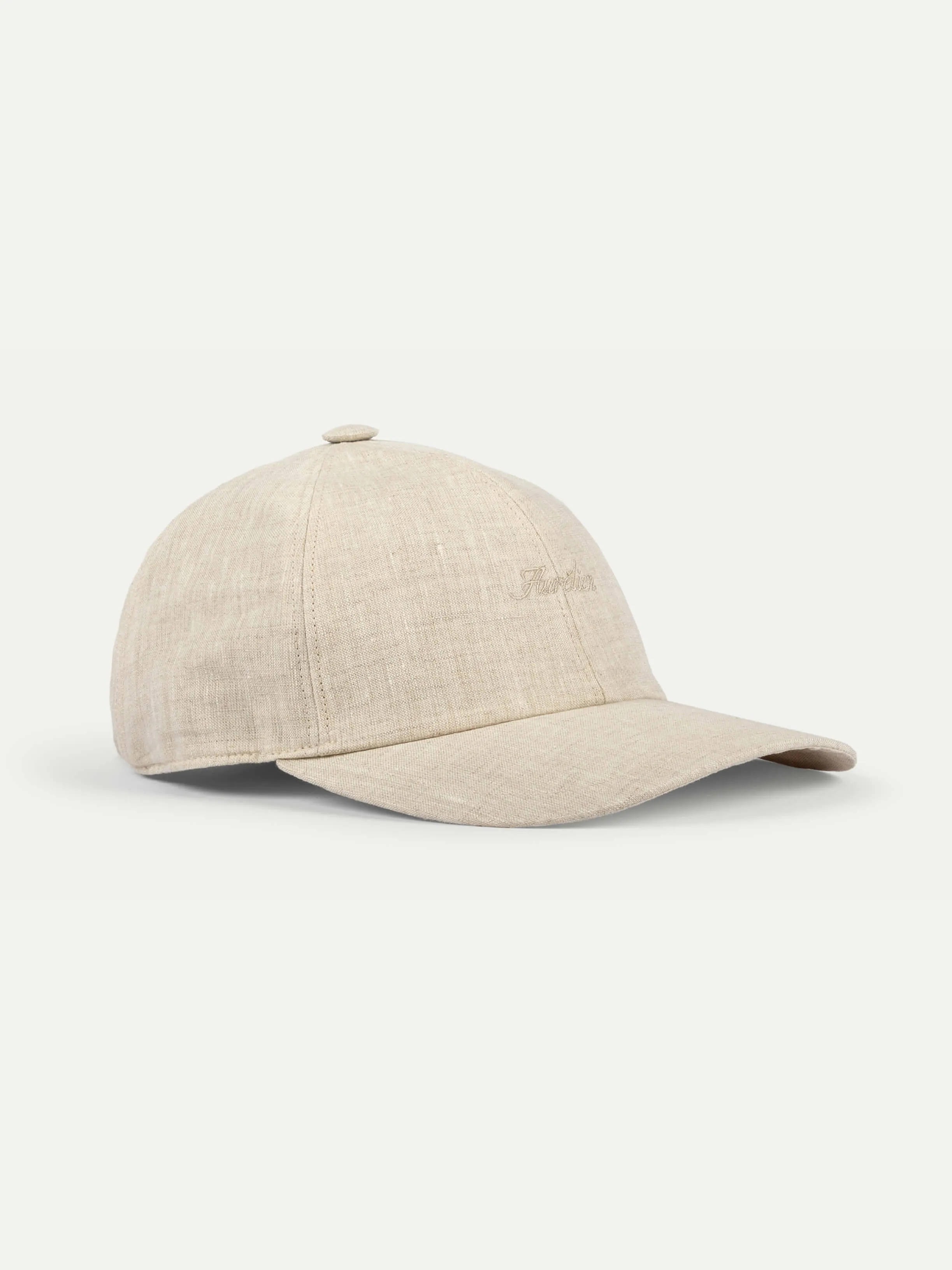 Sand Linen Baseball Cap sold by Aurelien