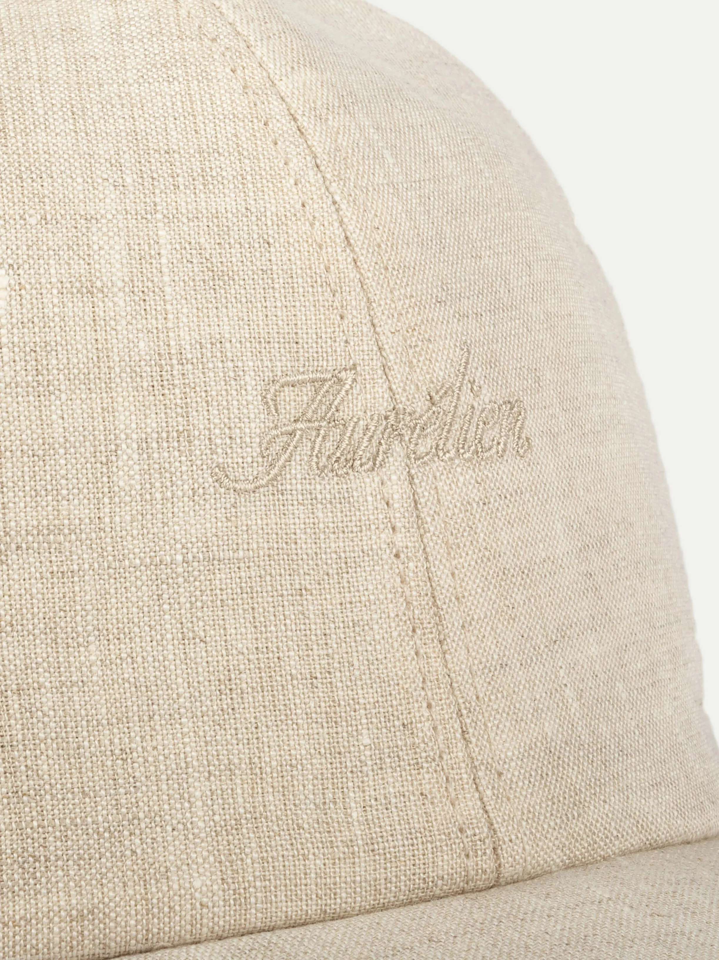 Sand Linen Baseball Cap sold by Aurelien product image thumbnail 3