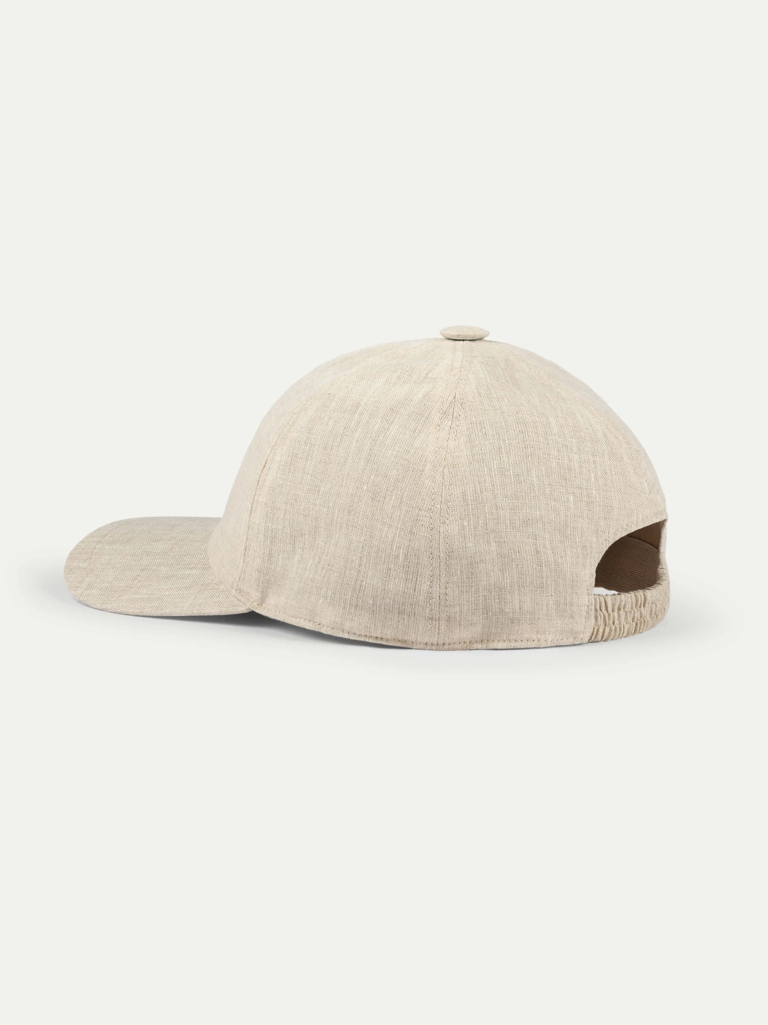 Sand Linen Baseball Cap sold by Aurelien product image thumbnail 4